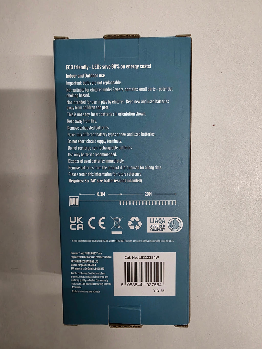 L E D Lights White X200 Battery Operated