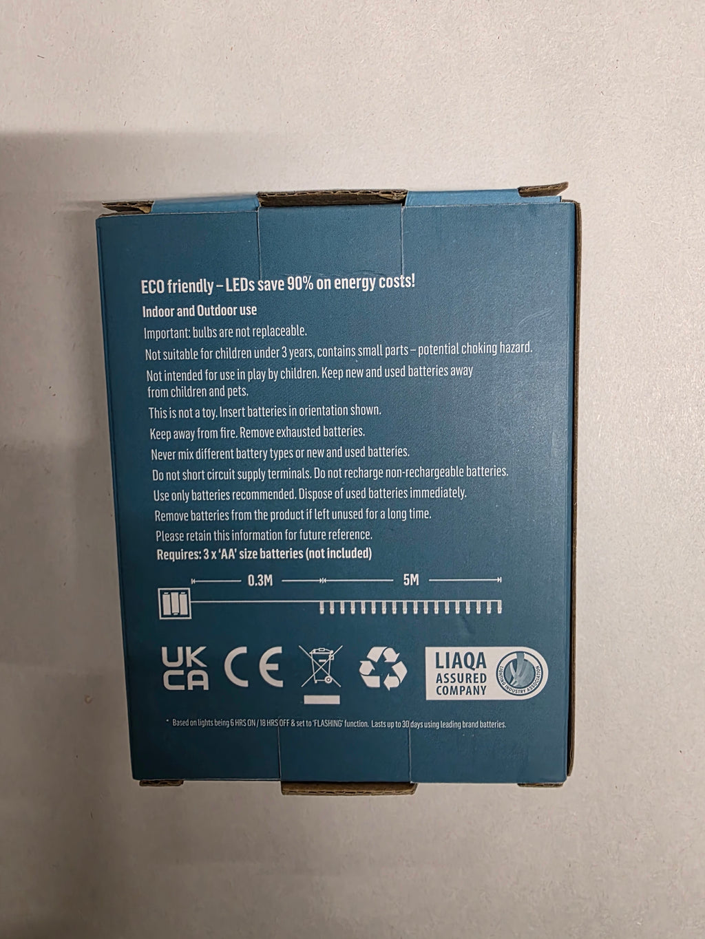 L E D Lights White X50 Battery Operated