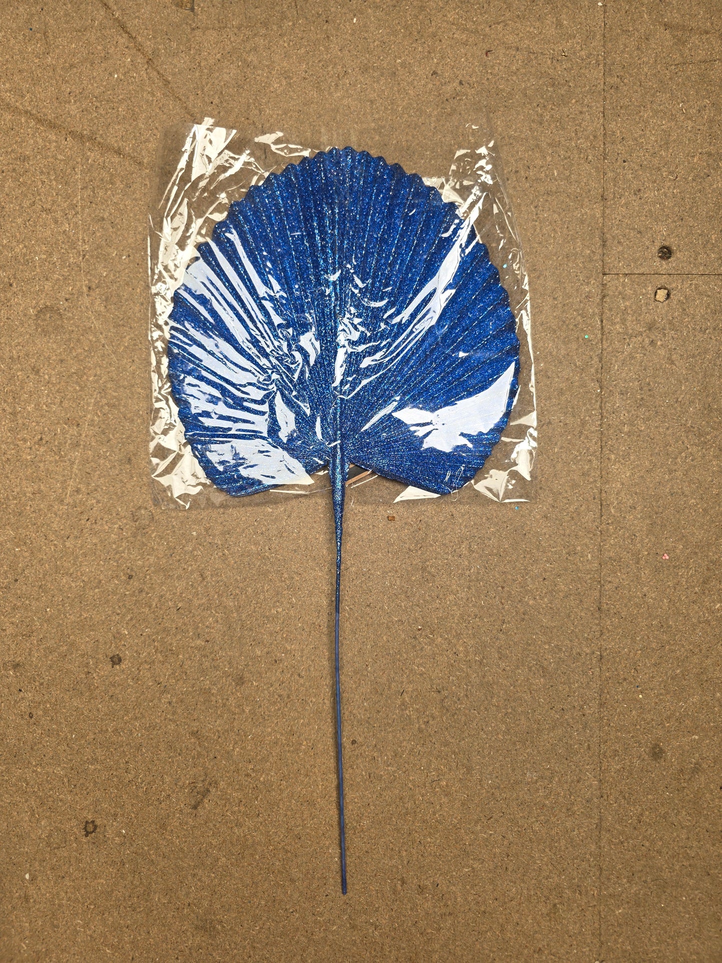 Fan Palm Glitter Blue