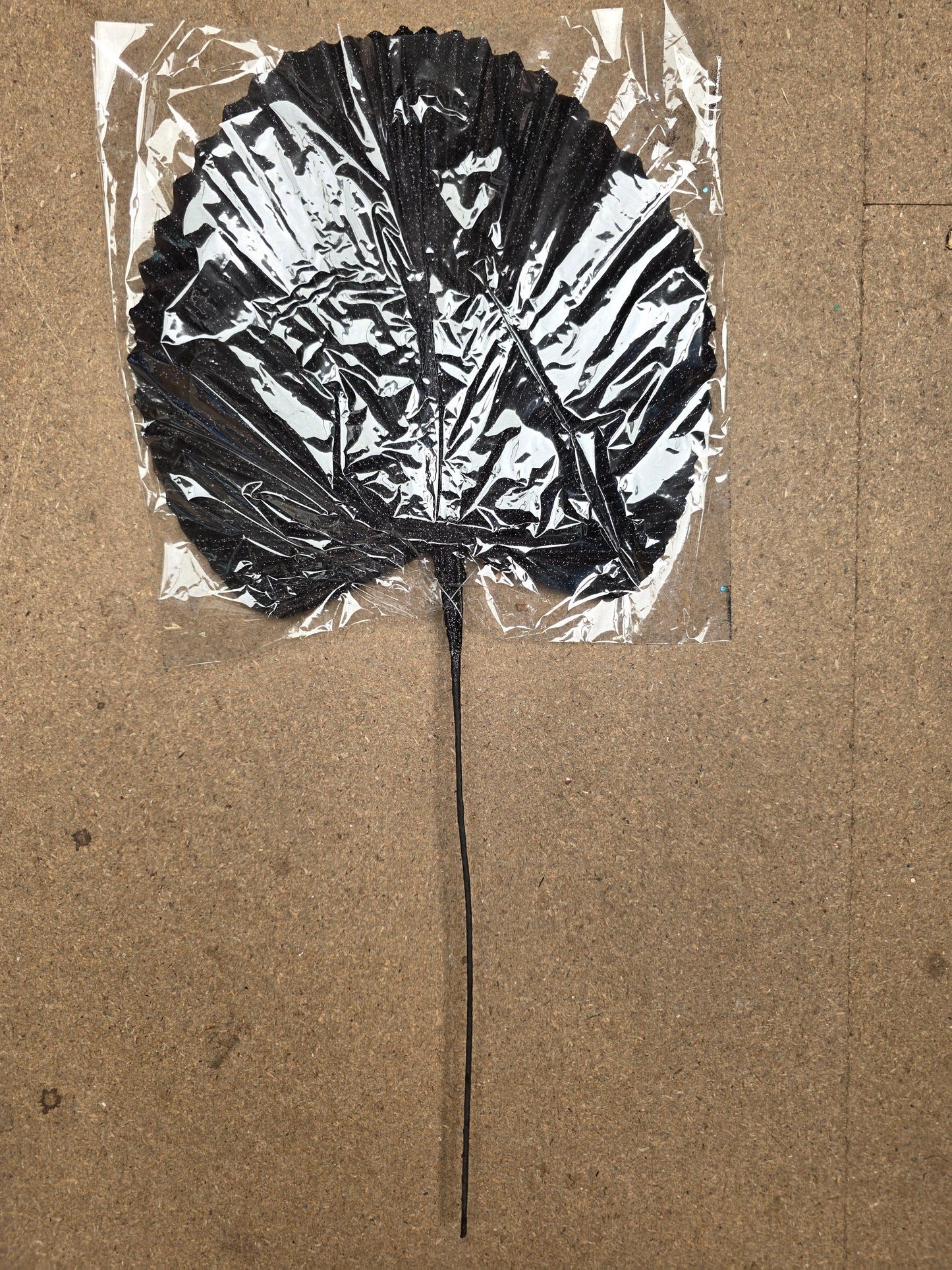 Fan Palm Glitter Black