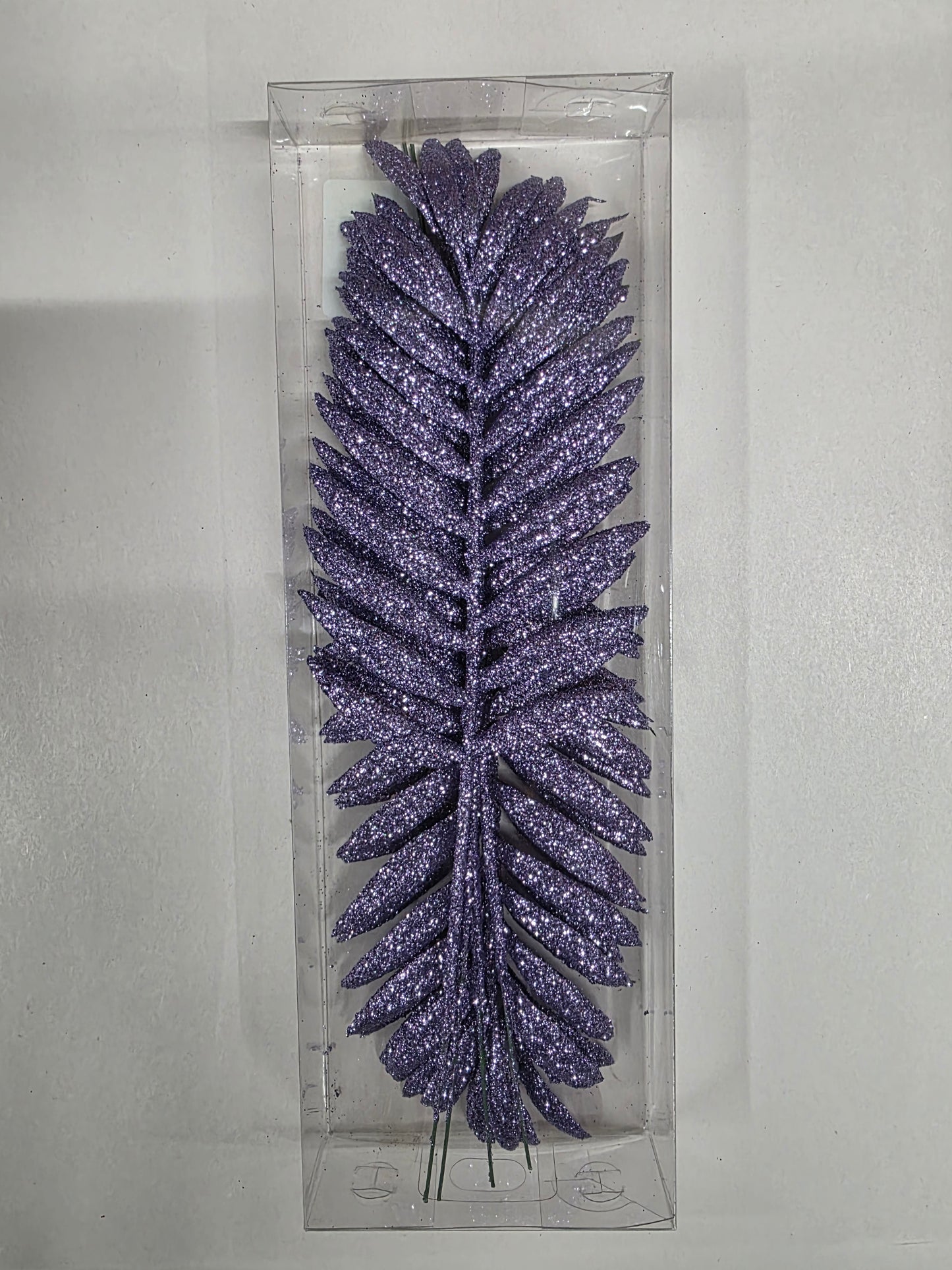 Palm Leaves Glitter Purple