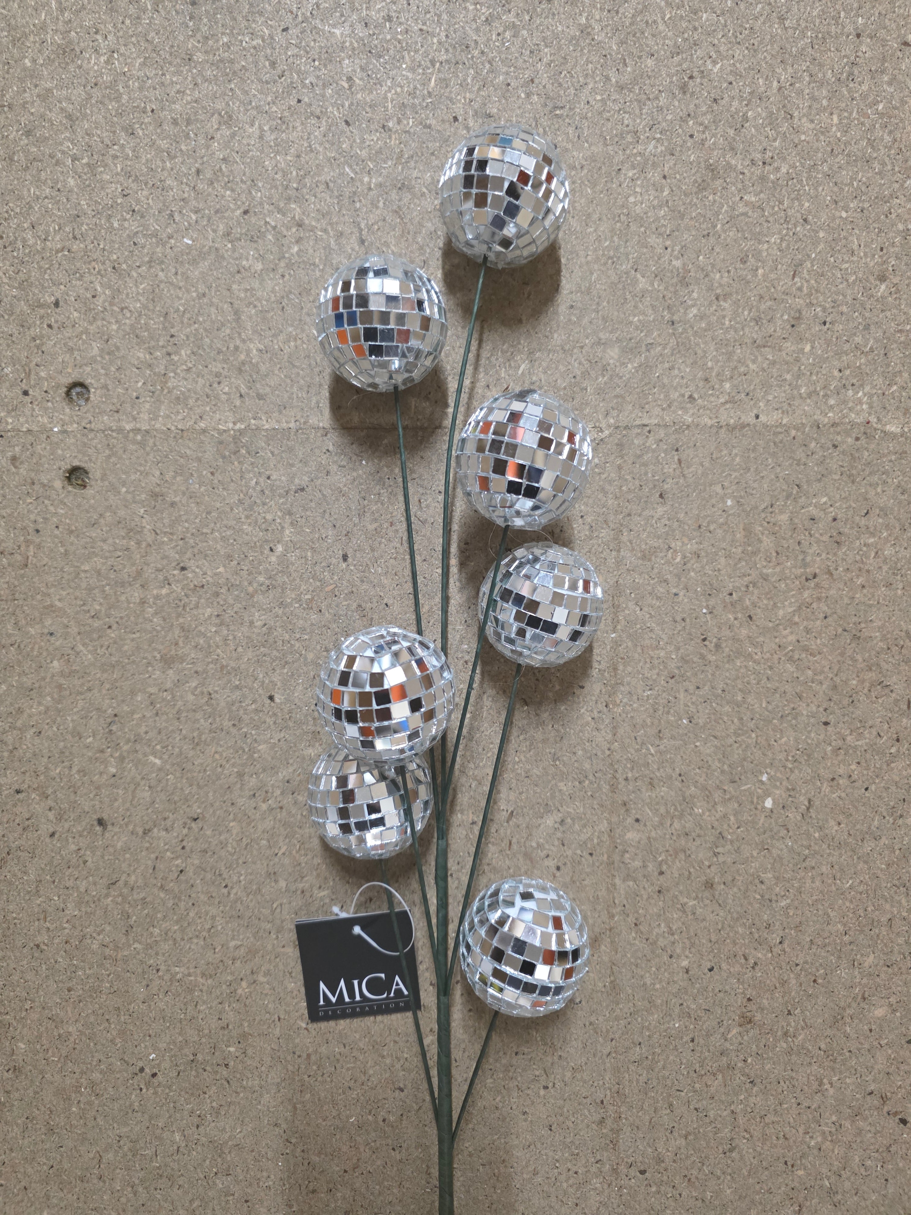 Branch Mirror Balls Silver 60cm
