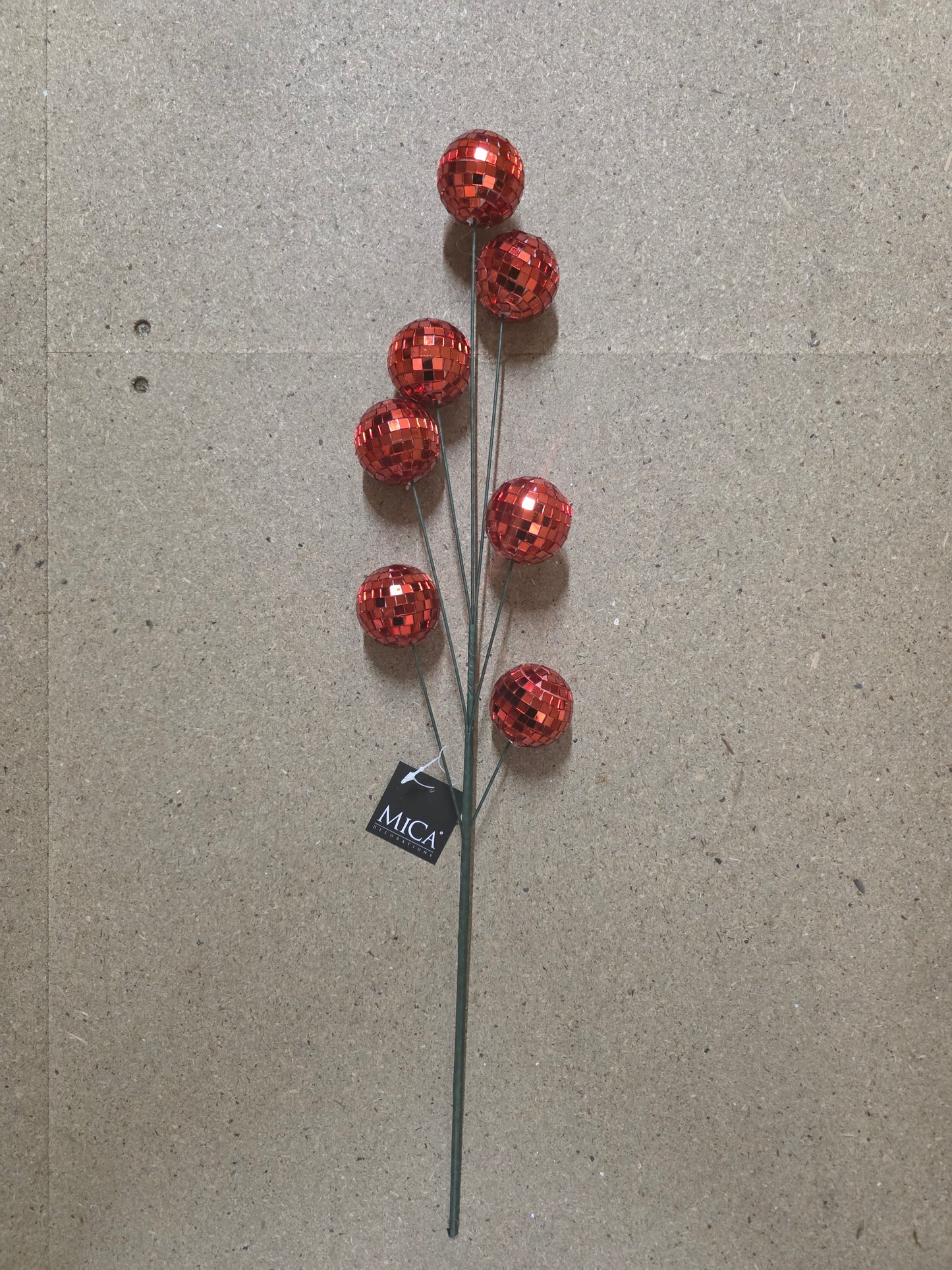 Branch Mirror Balls Red 60cm