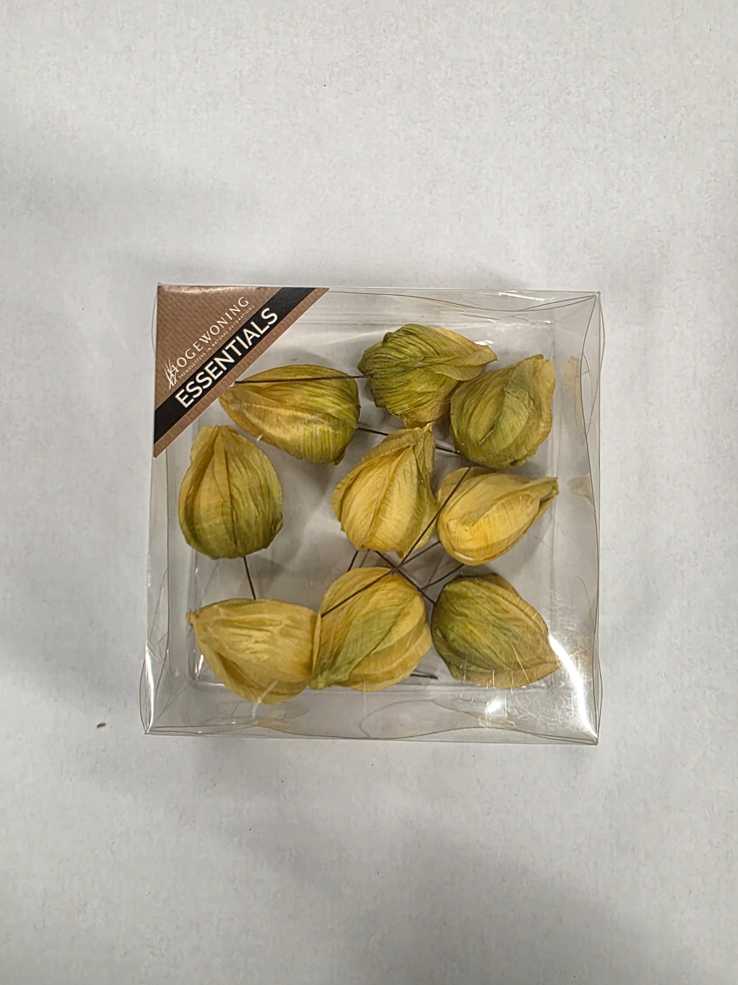 Lantern Fruit On Wire Yellow 4cm (PACK OF 2)