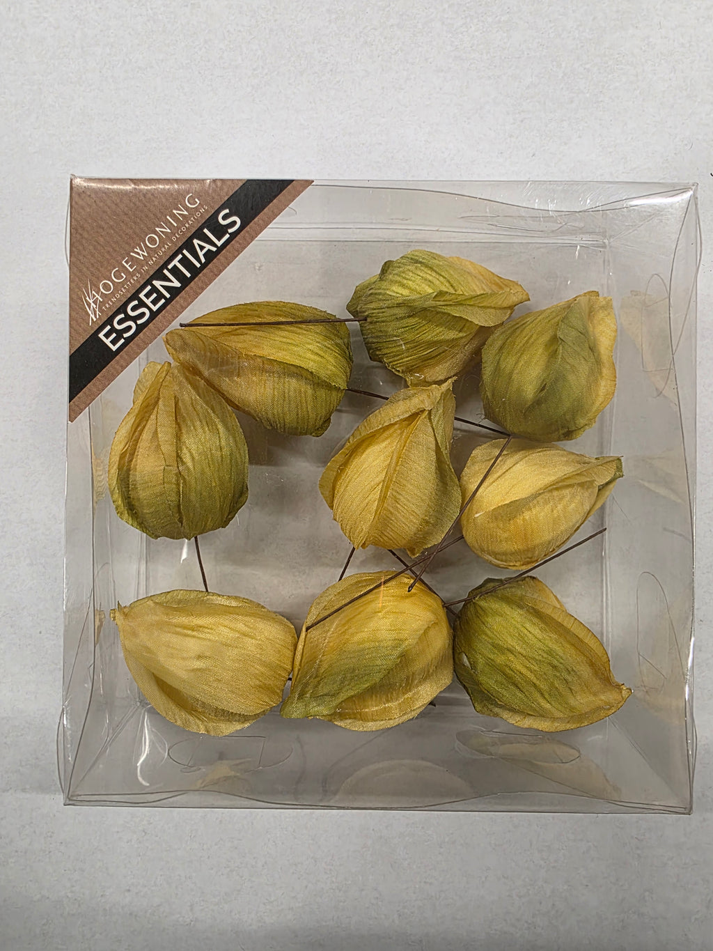 Lantern Fruit On Wire Yellow 4cm (PACK OF 2)