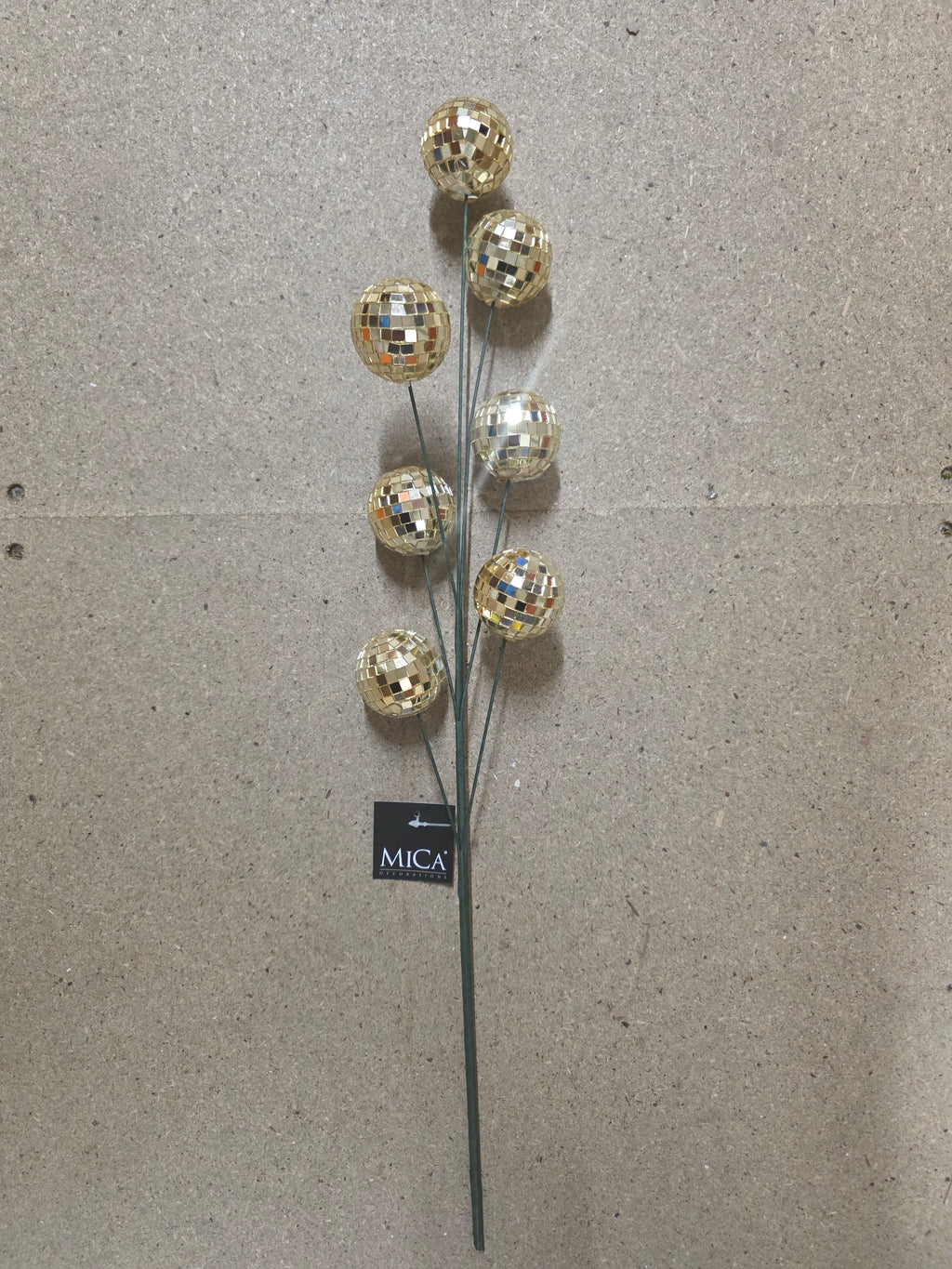 Branch Mirror Balls Champagne 60cm