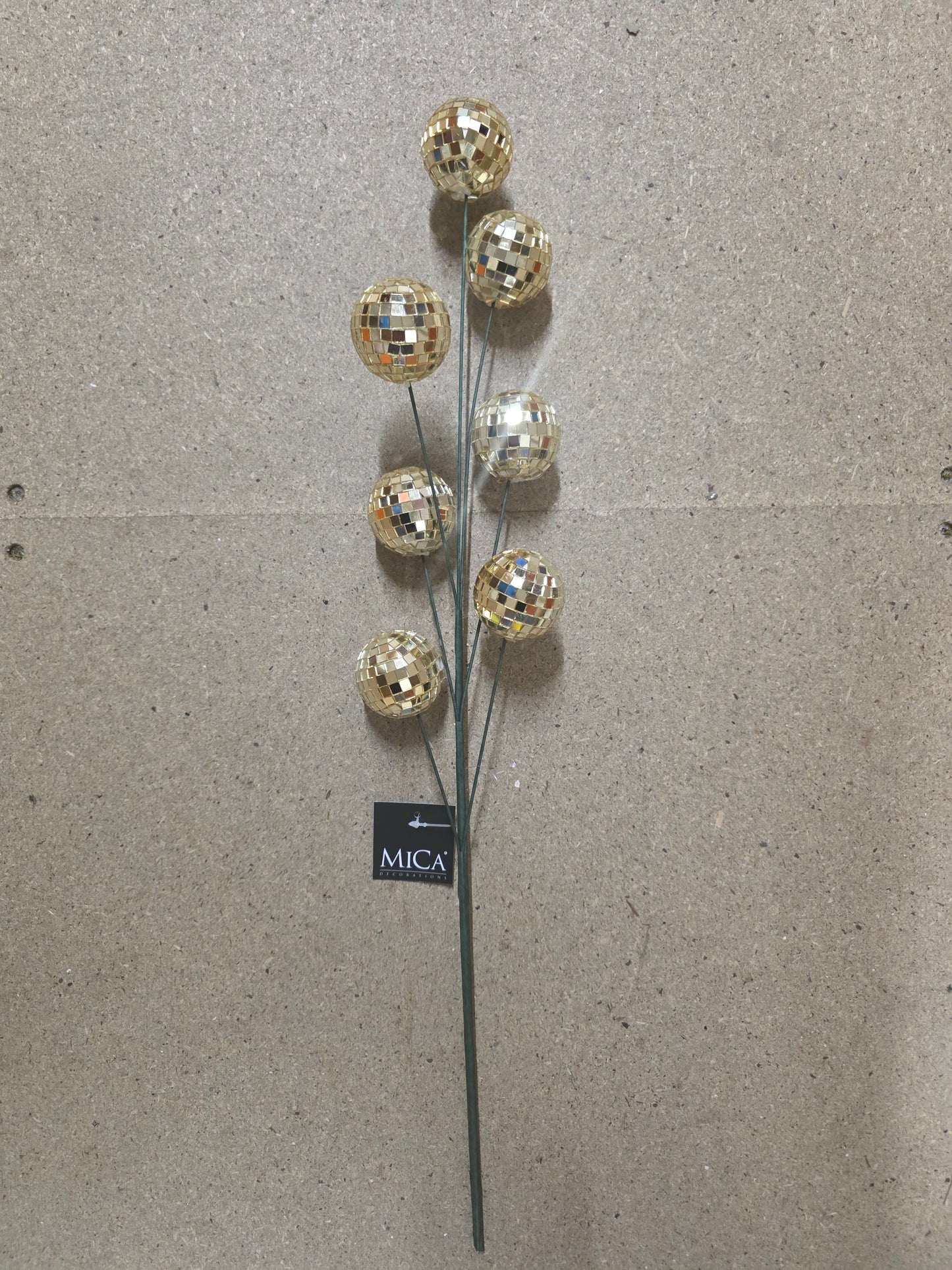 Branch Mirror Balls Champagne 60cm