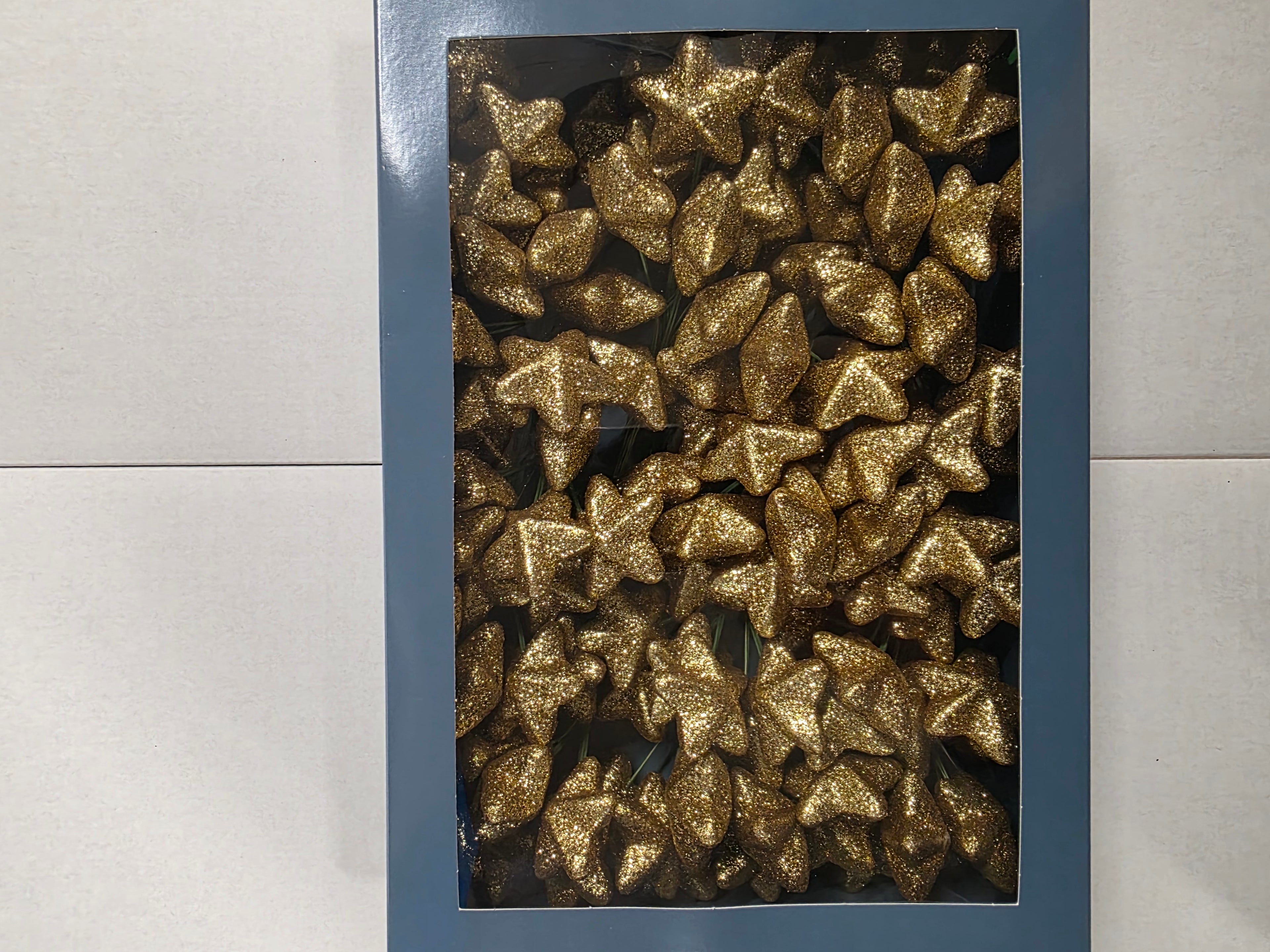 Wired Sparkling Stars Gold18x6 4cm