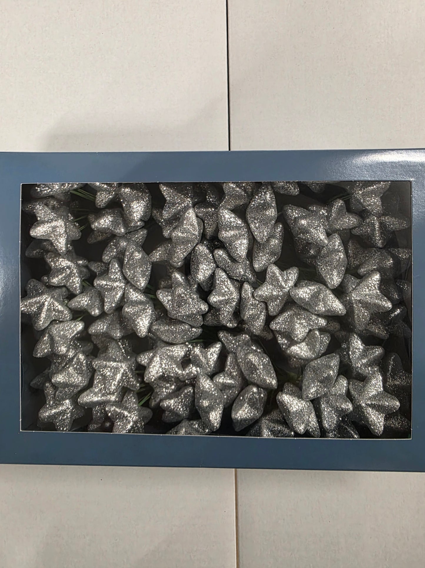 Wired Sparkling Stars Silver18x6 4cm