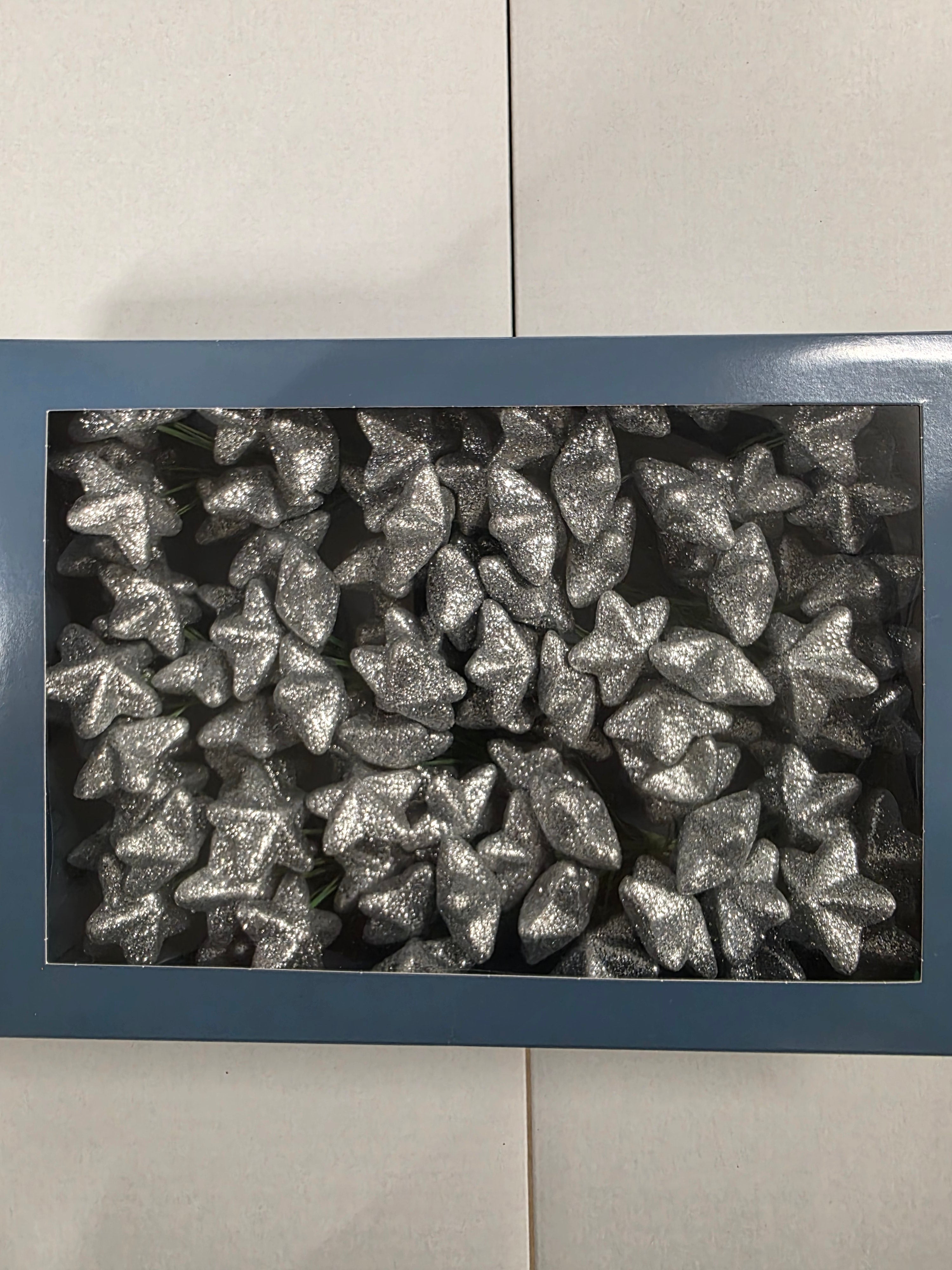 Wired Sparkling Stars Silver18x6 4cm