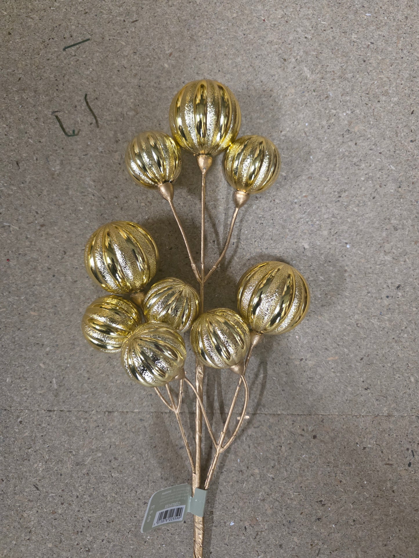 Bauble Spray Gold 51cm