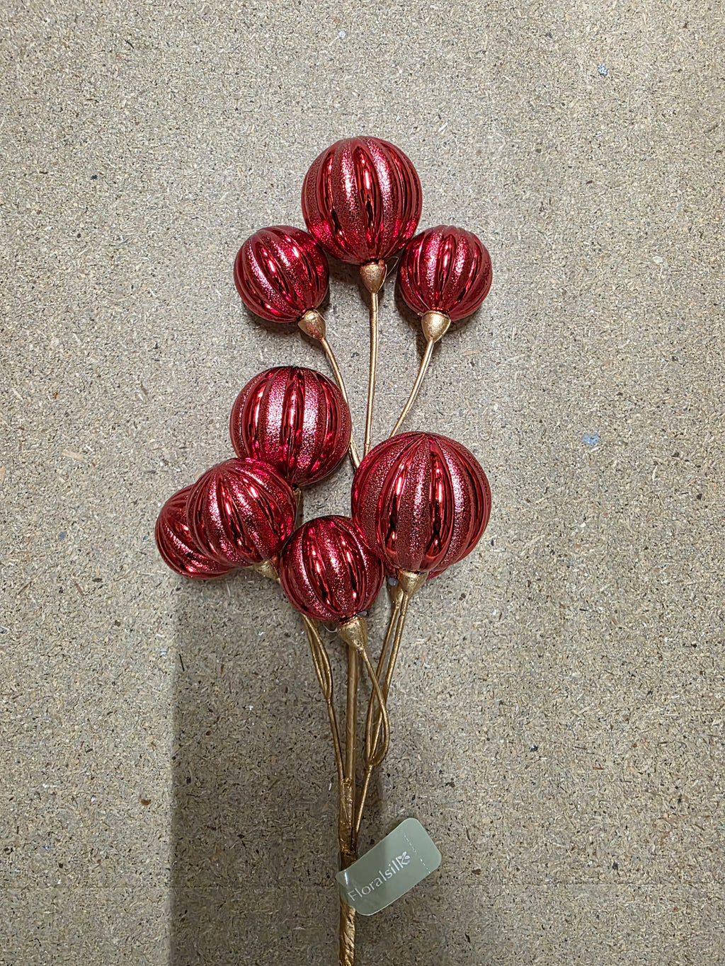 Bauble Spray Red 51cm