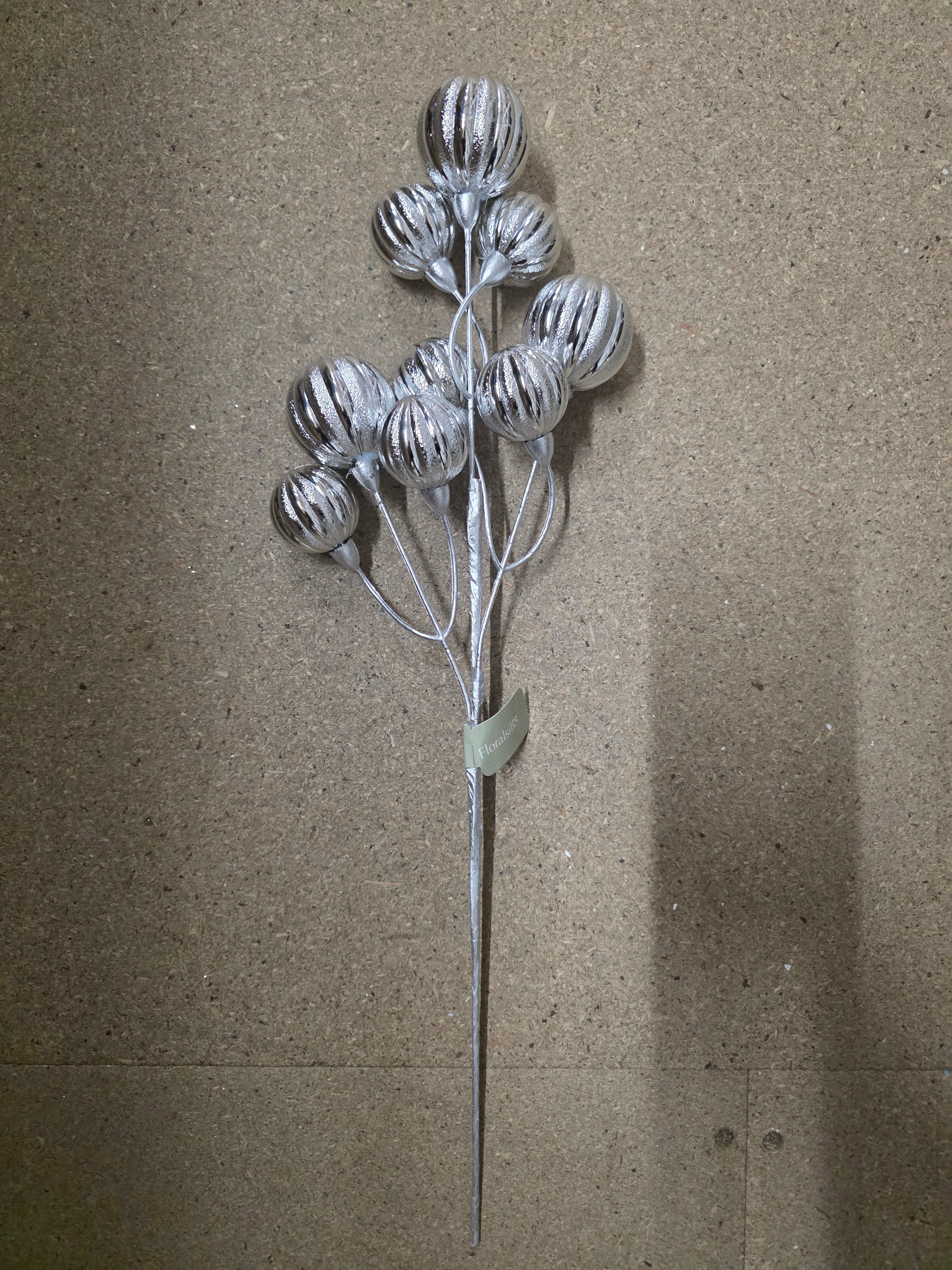 Bauble Spray Silver 51cm