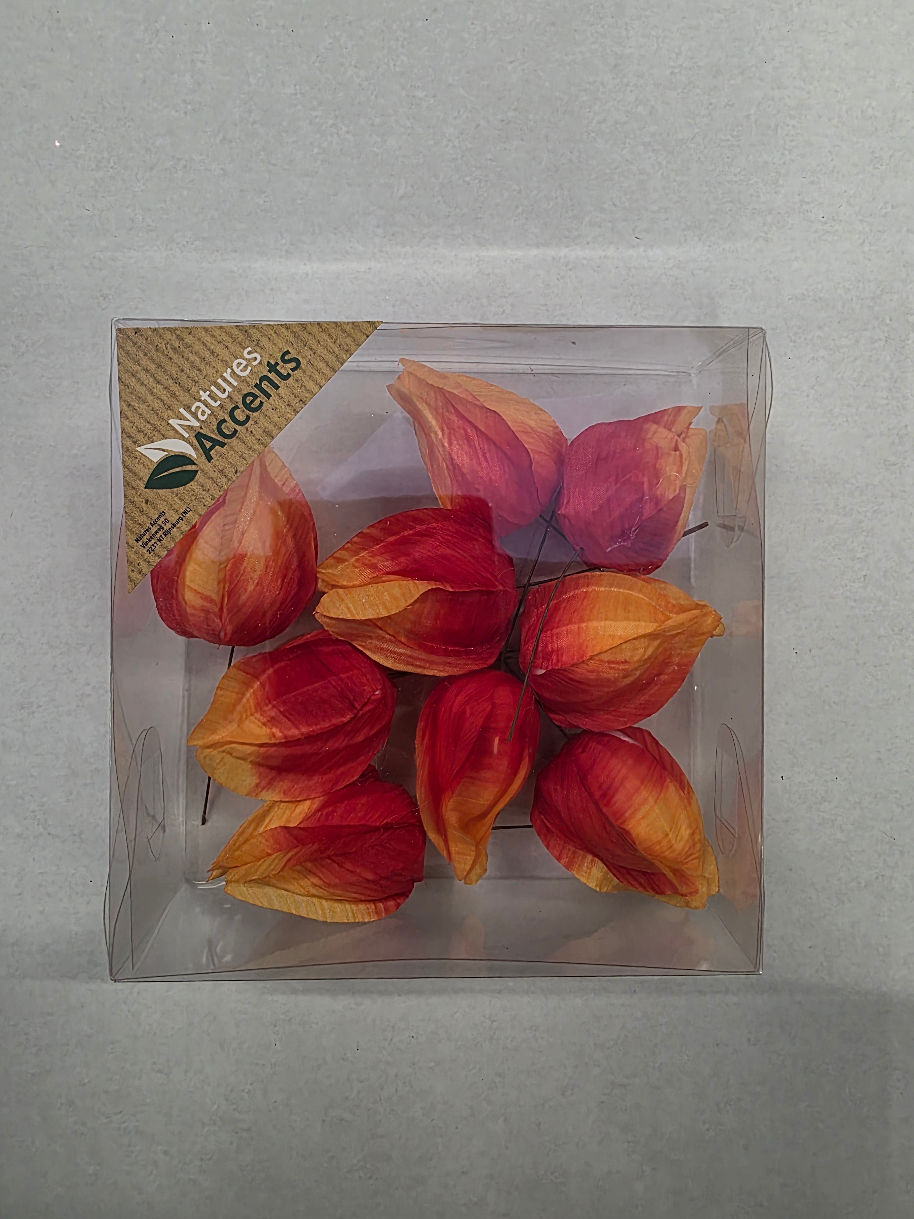 Lantern Fruit On Wire Orange 4cm  (PACK OF 2)