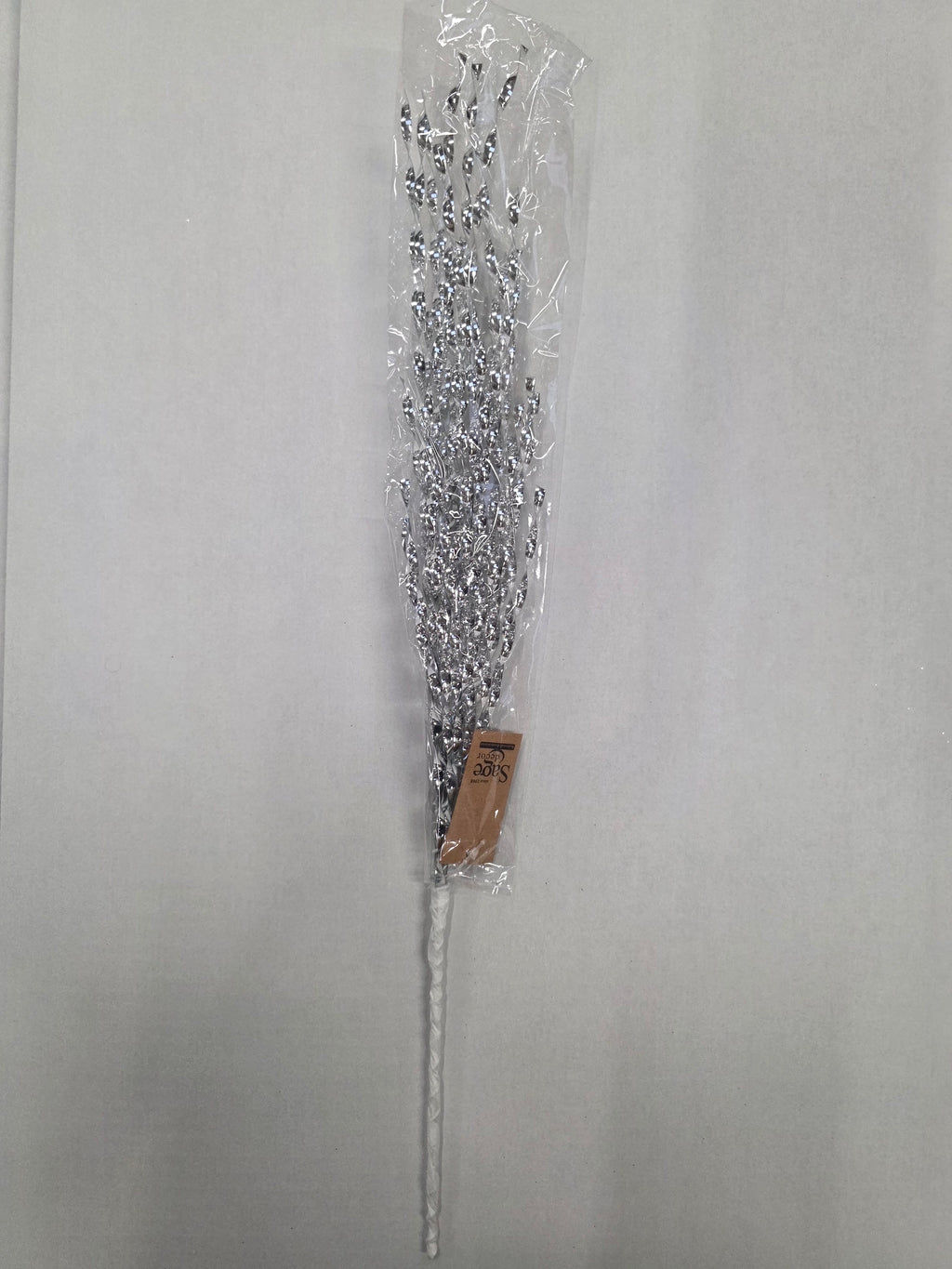 Sparkle Twist Spray Silver 45cm  (PACK OF 3)