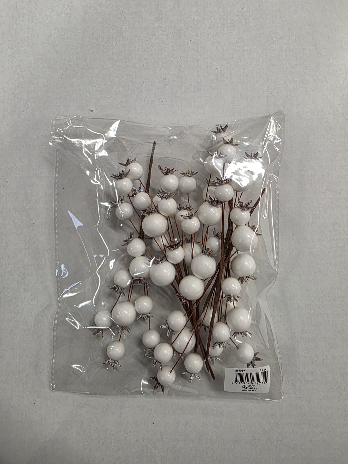 Wired Berry Bundle White 18cm X6