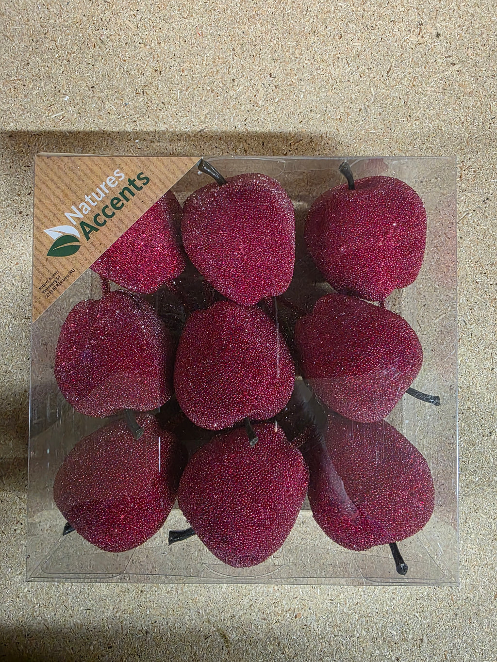 Apples Sugar On Wire 5cm Red X9