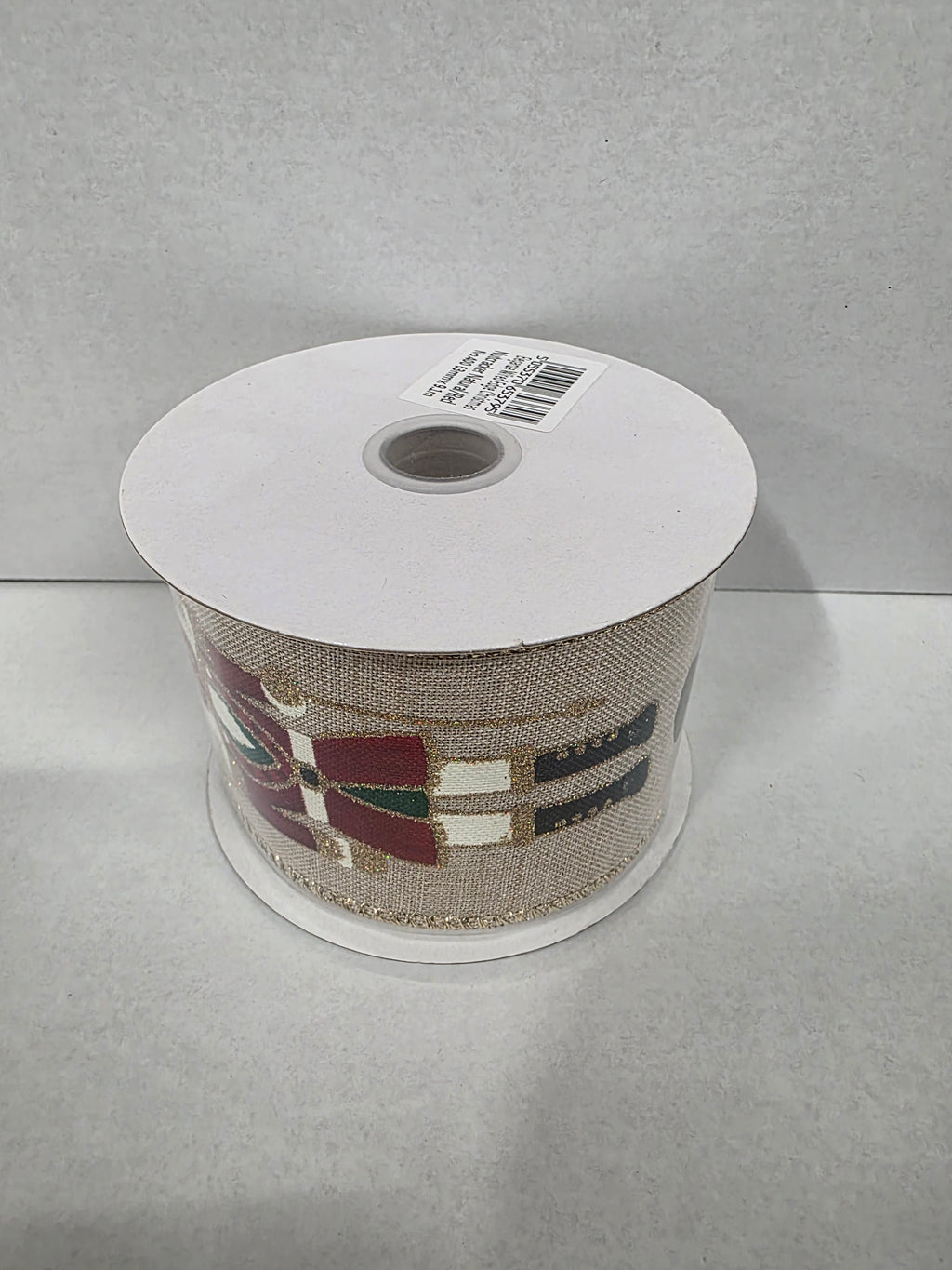 Xmas Ribbon Nutcracker Nat 63mm