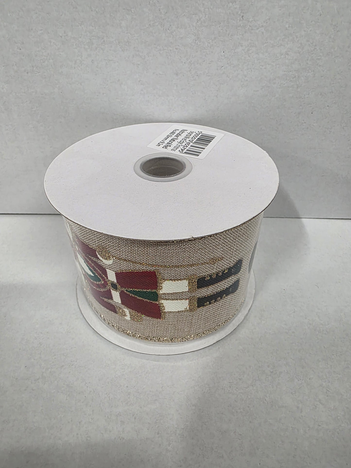 Xmas Ribbon Nutcracker Nat 63mm