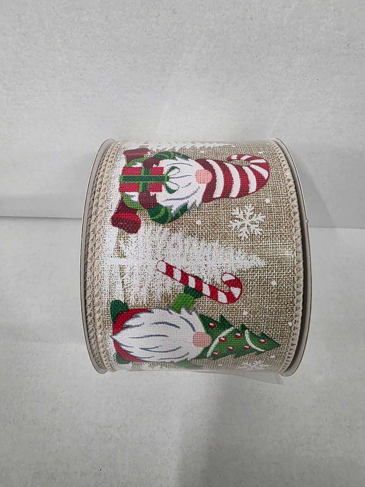 Xmas Ribbon Natural Christmas Tree Gonk