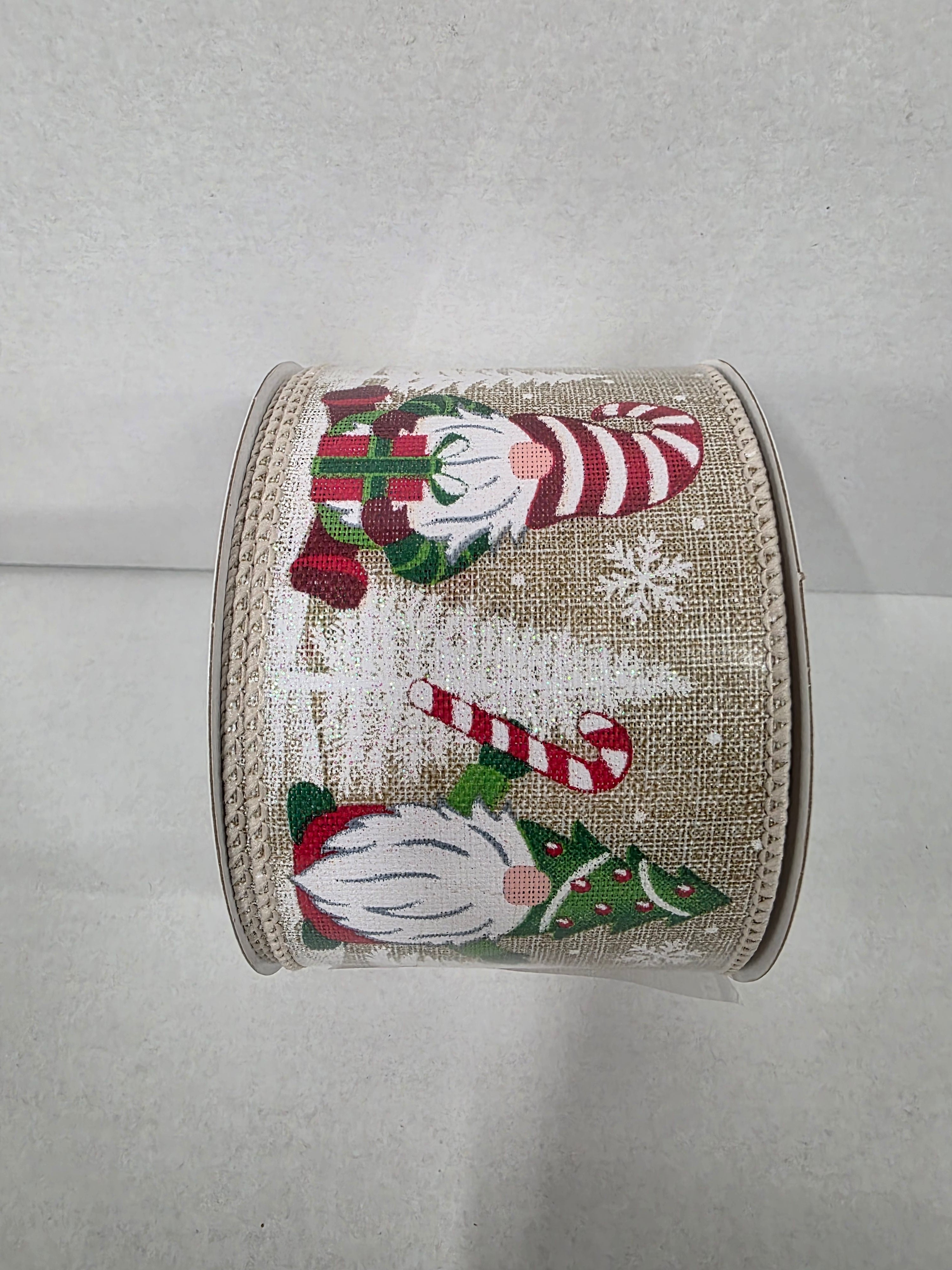 Xmas Ribbon Natural Christmas Tree Gonk