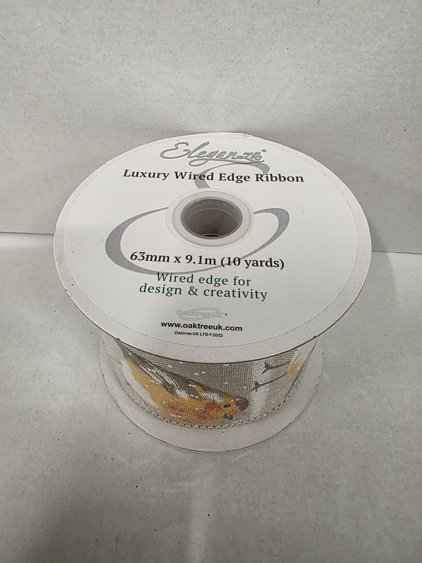 Xmas Ribbon Robin Natural