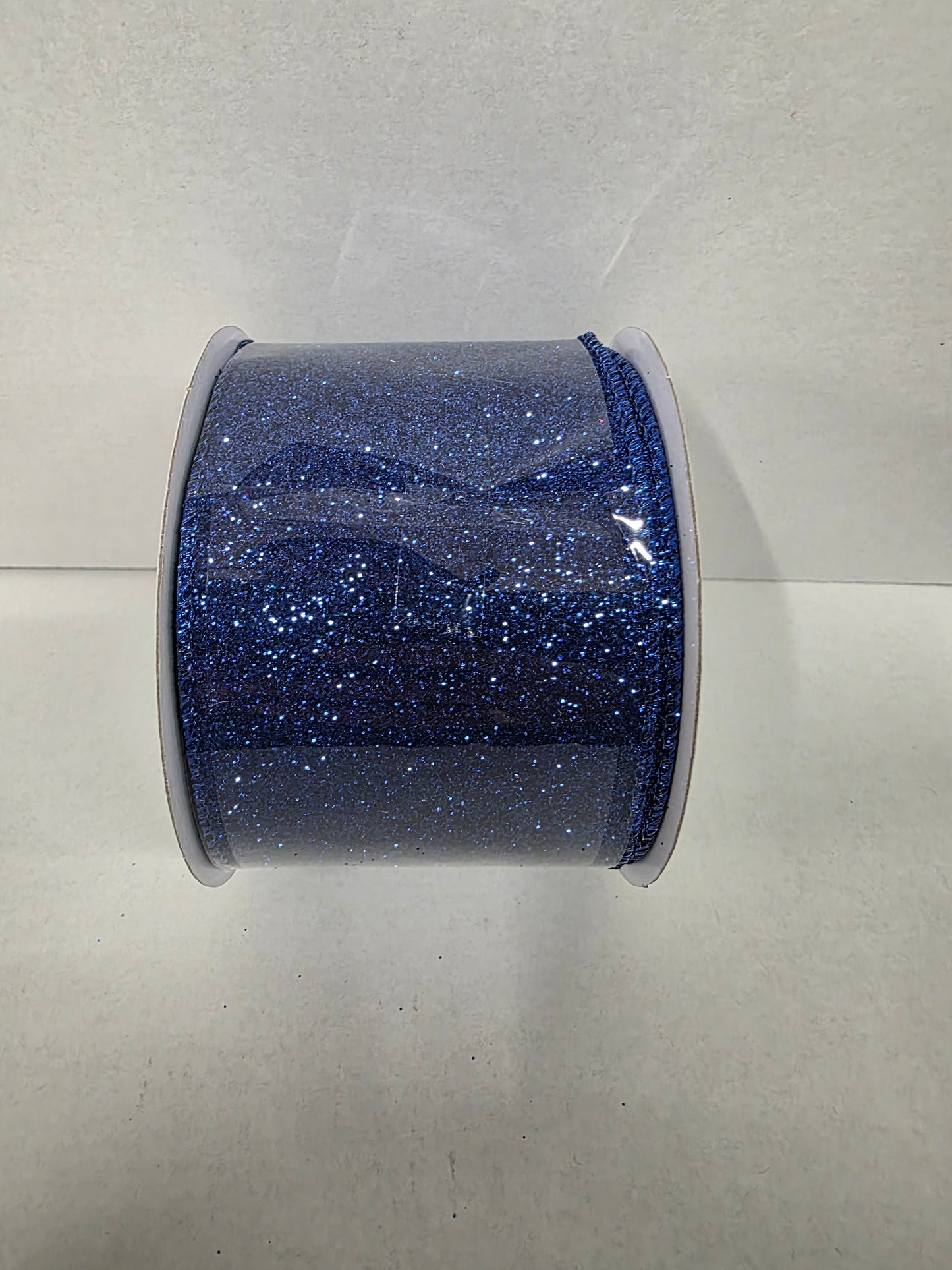 Ribbon Xmas Sparkle Royal Blue 63m