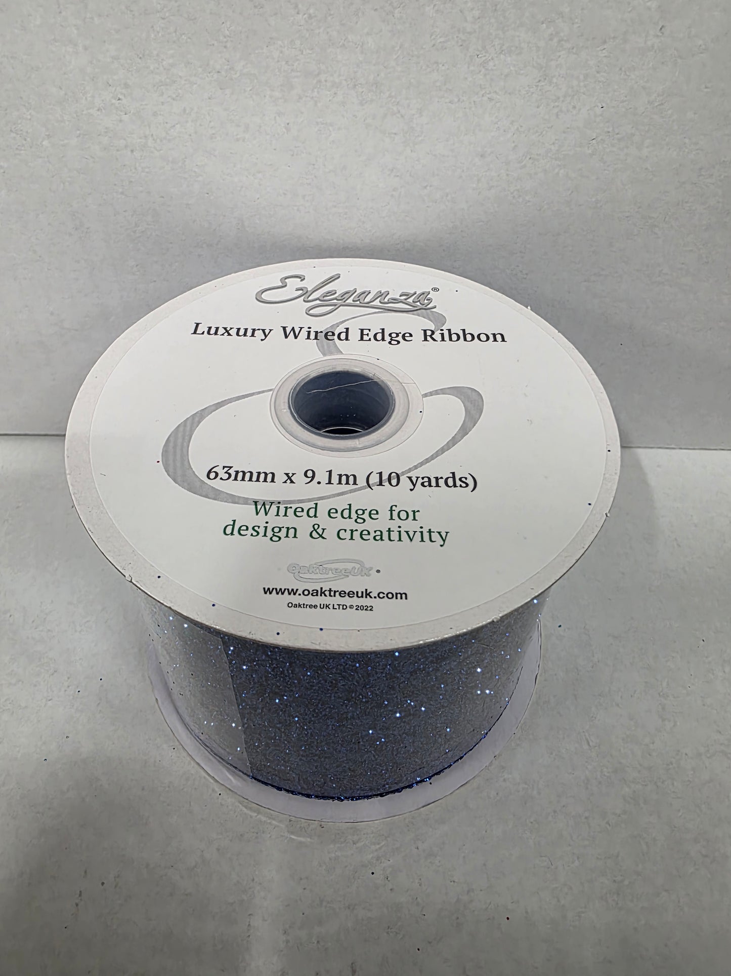 Ribbon Xmas Sparkle Royal Blue 63m