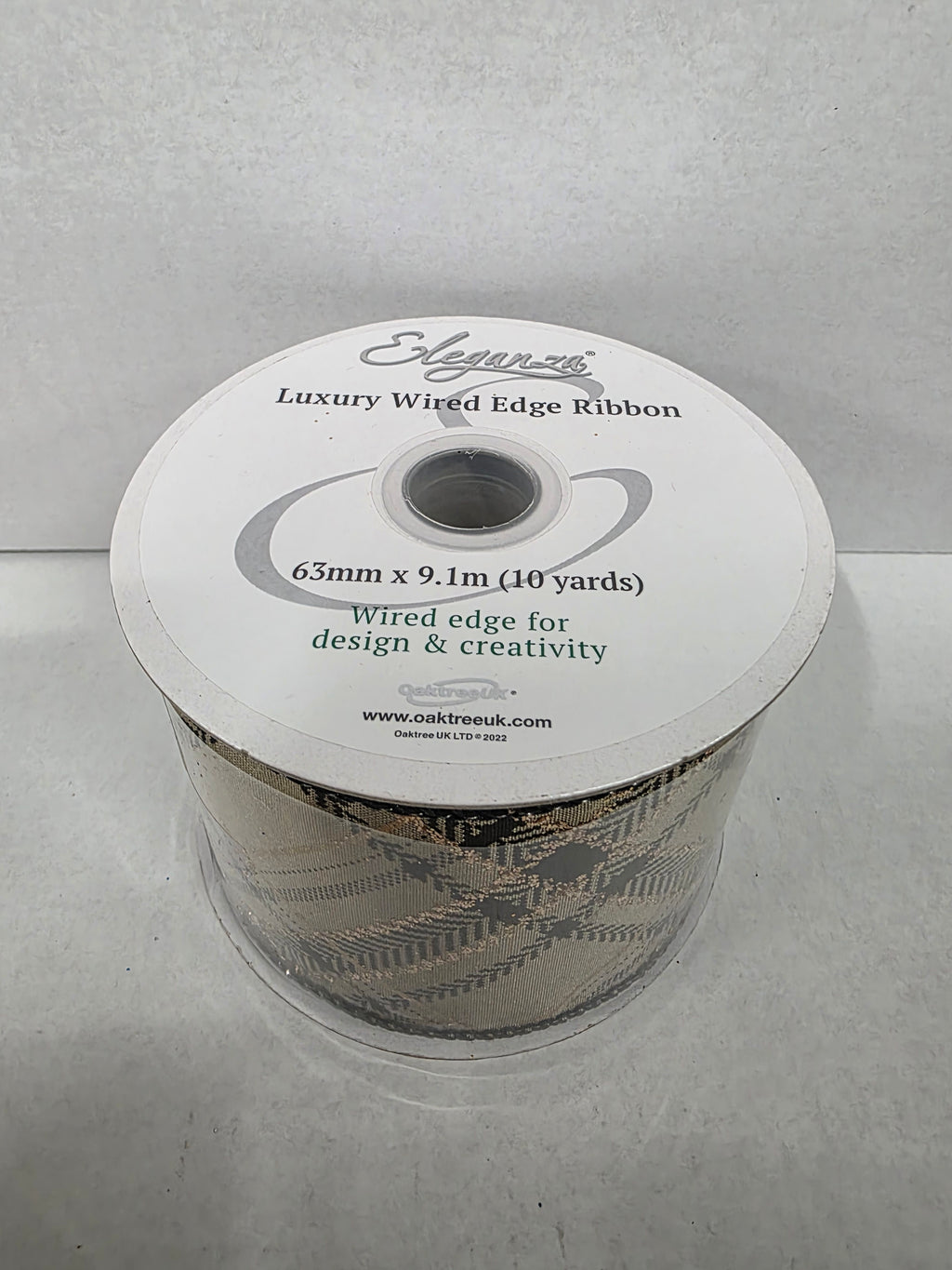 Xmas Ribbon Check Mocha Black