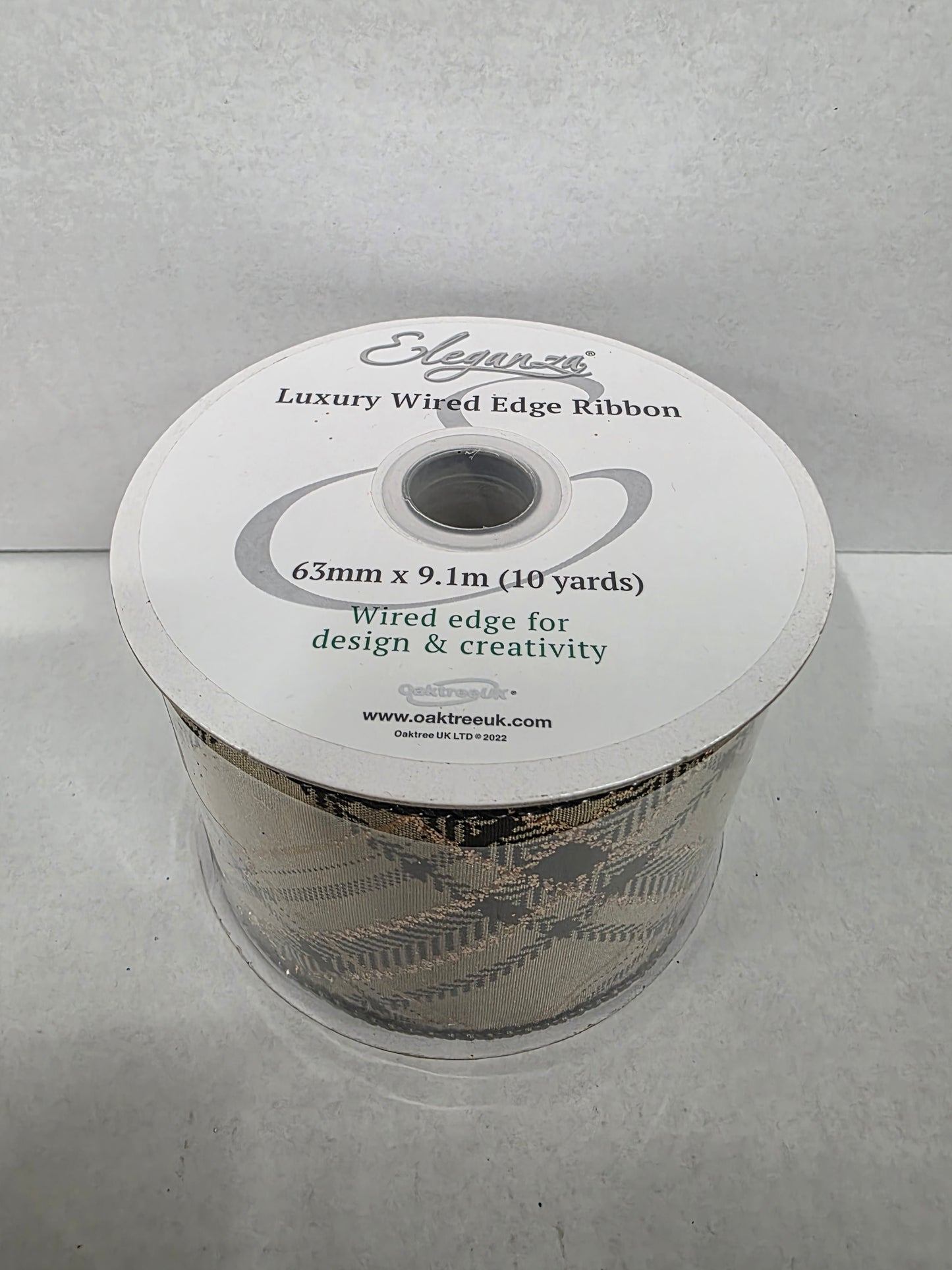 Xmas Ribbon Check Mocha Black