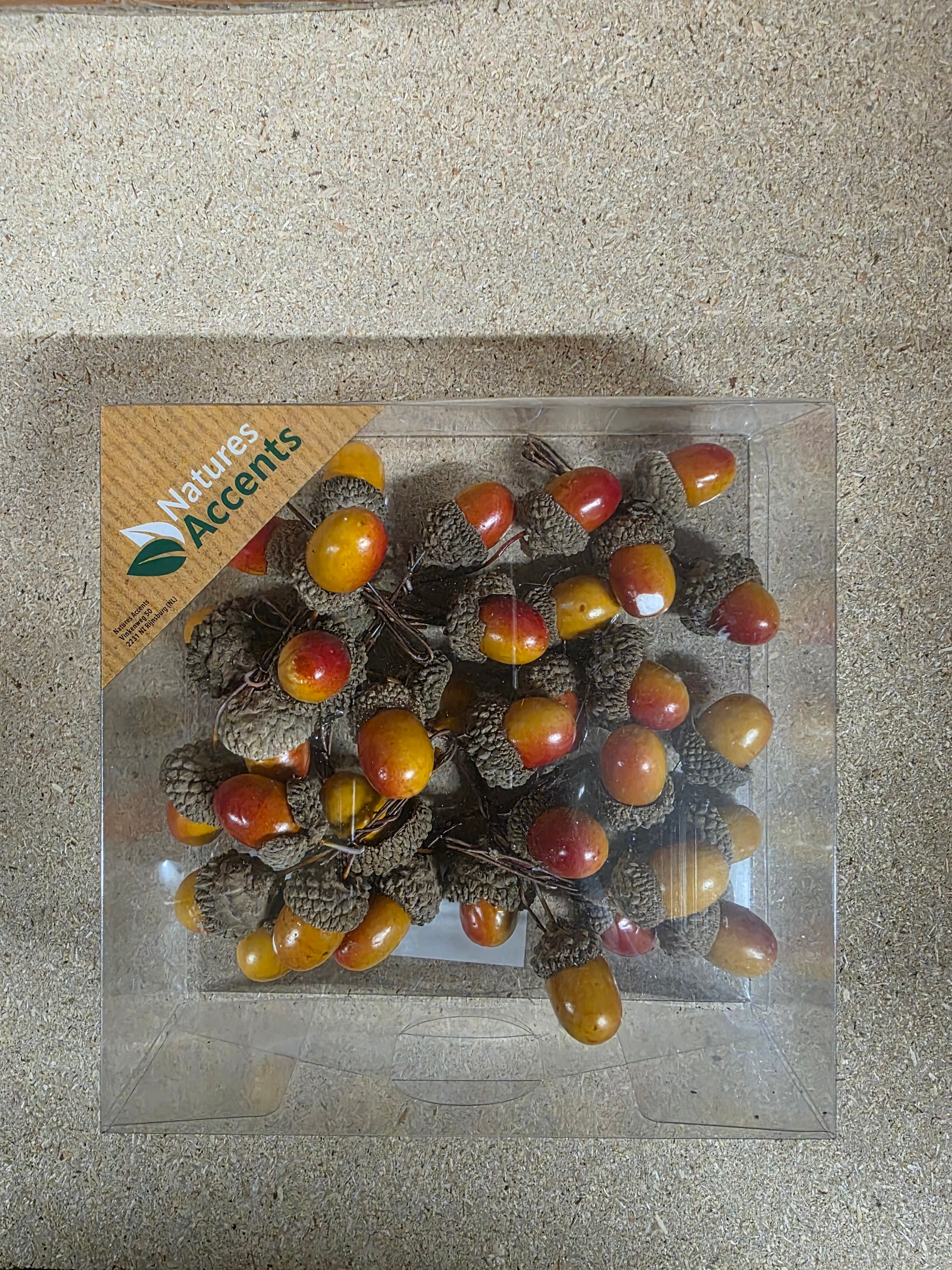 Acorn On Wire Green Red X48