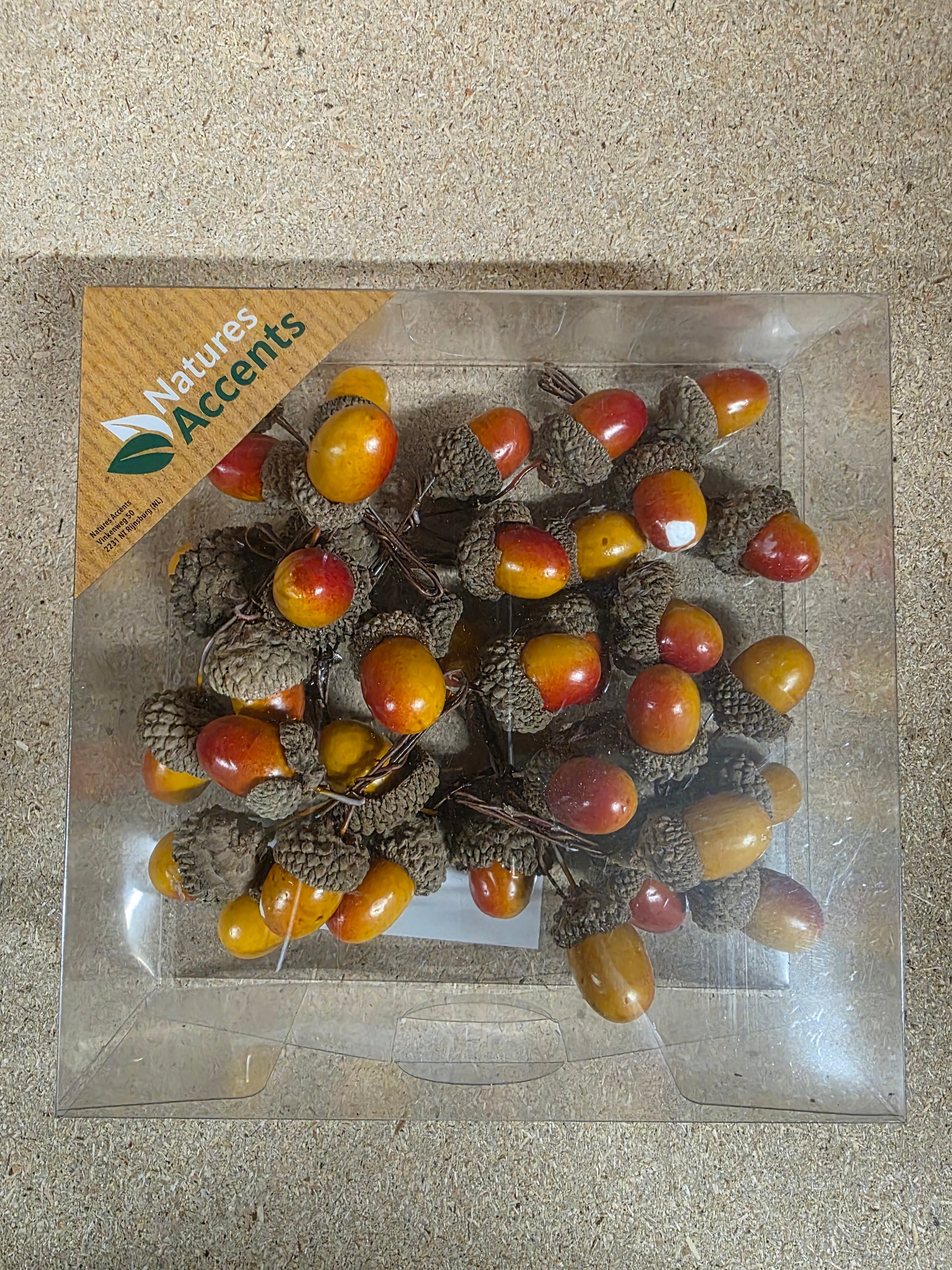 Acorn On Wire Green Red X48