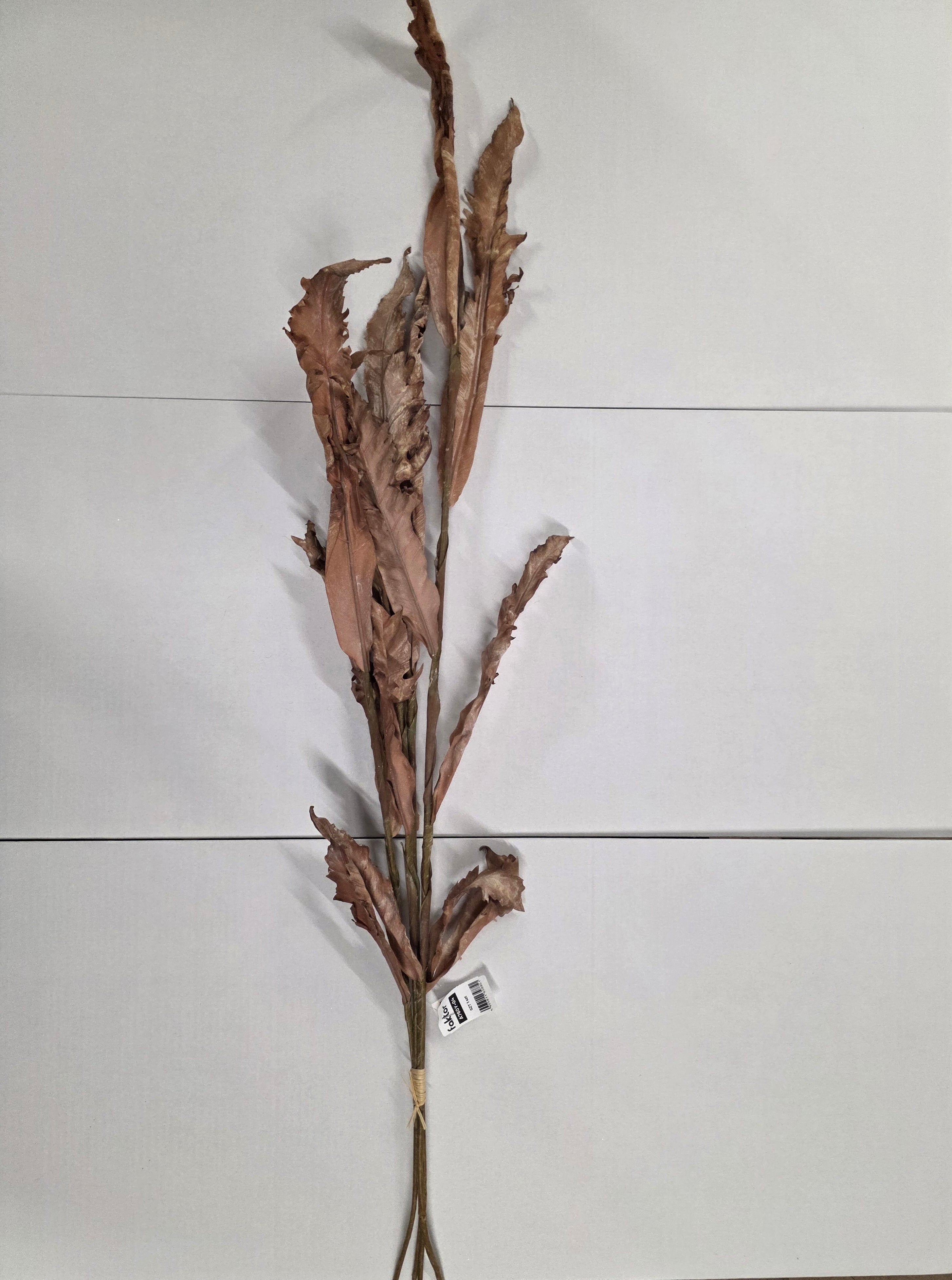 Artificial Autumn Corn Stalk Red 123cm X4