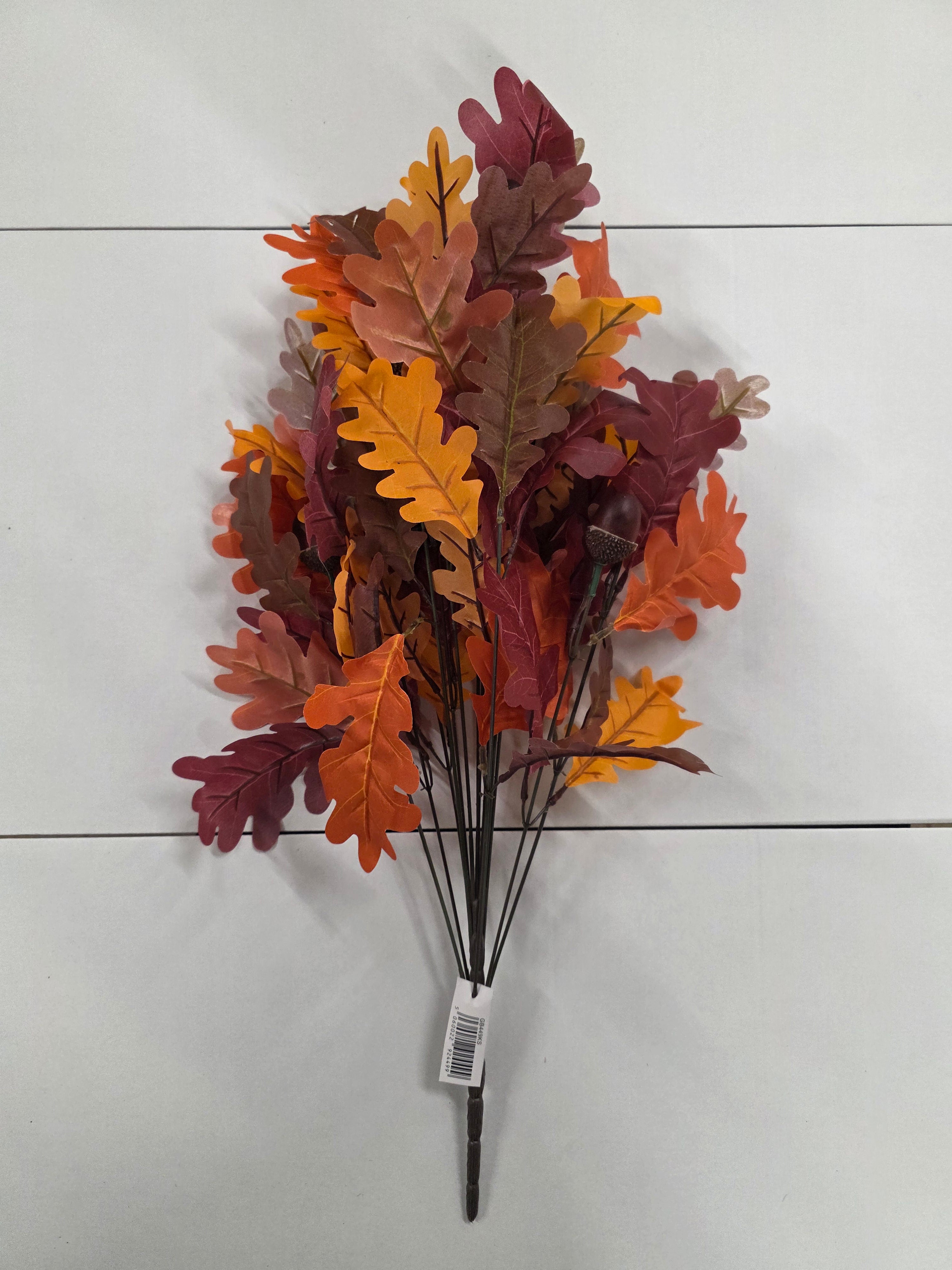 Artificial Autumn Oak Bush 56cm