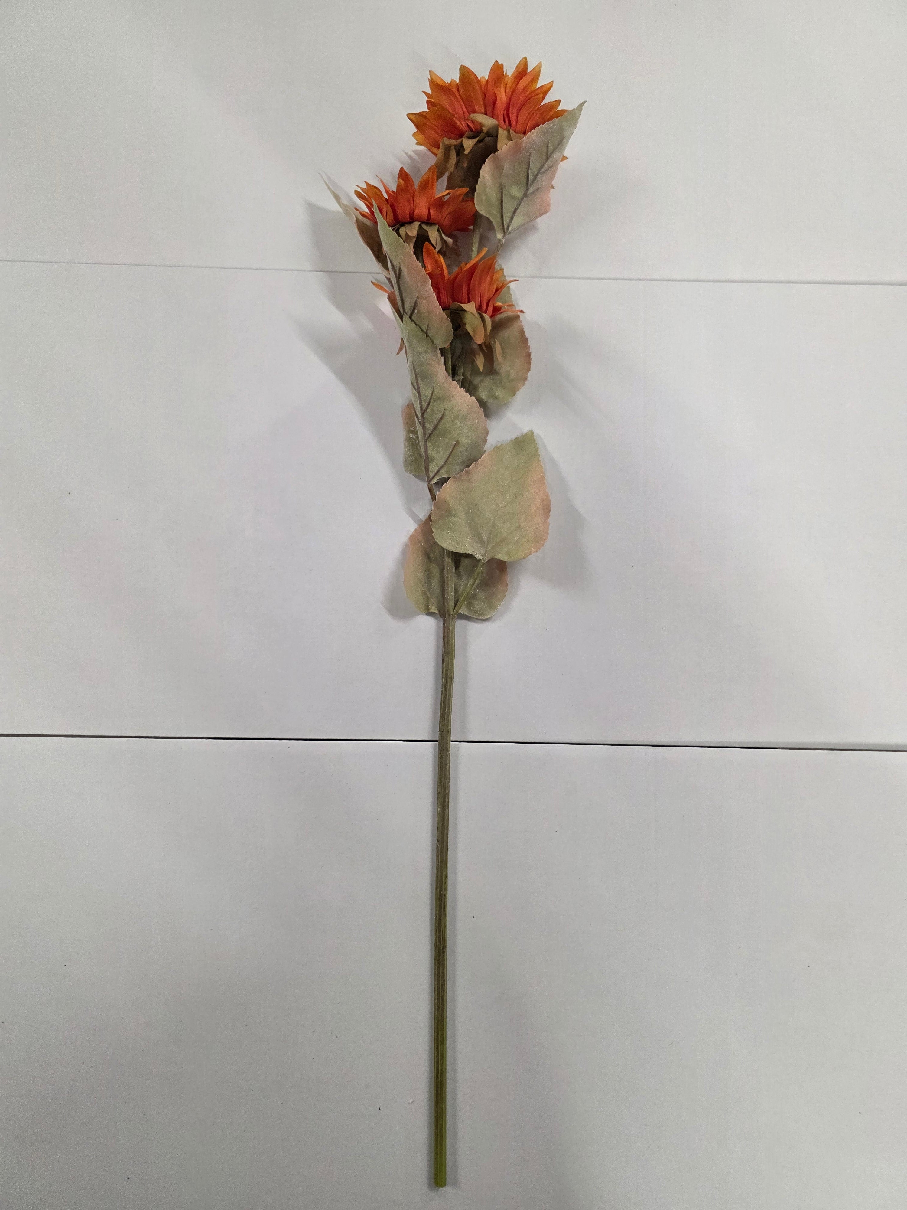 Autumn Sunflower Spray 84cm Orange