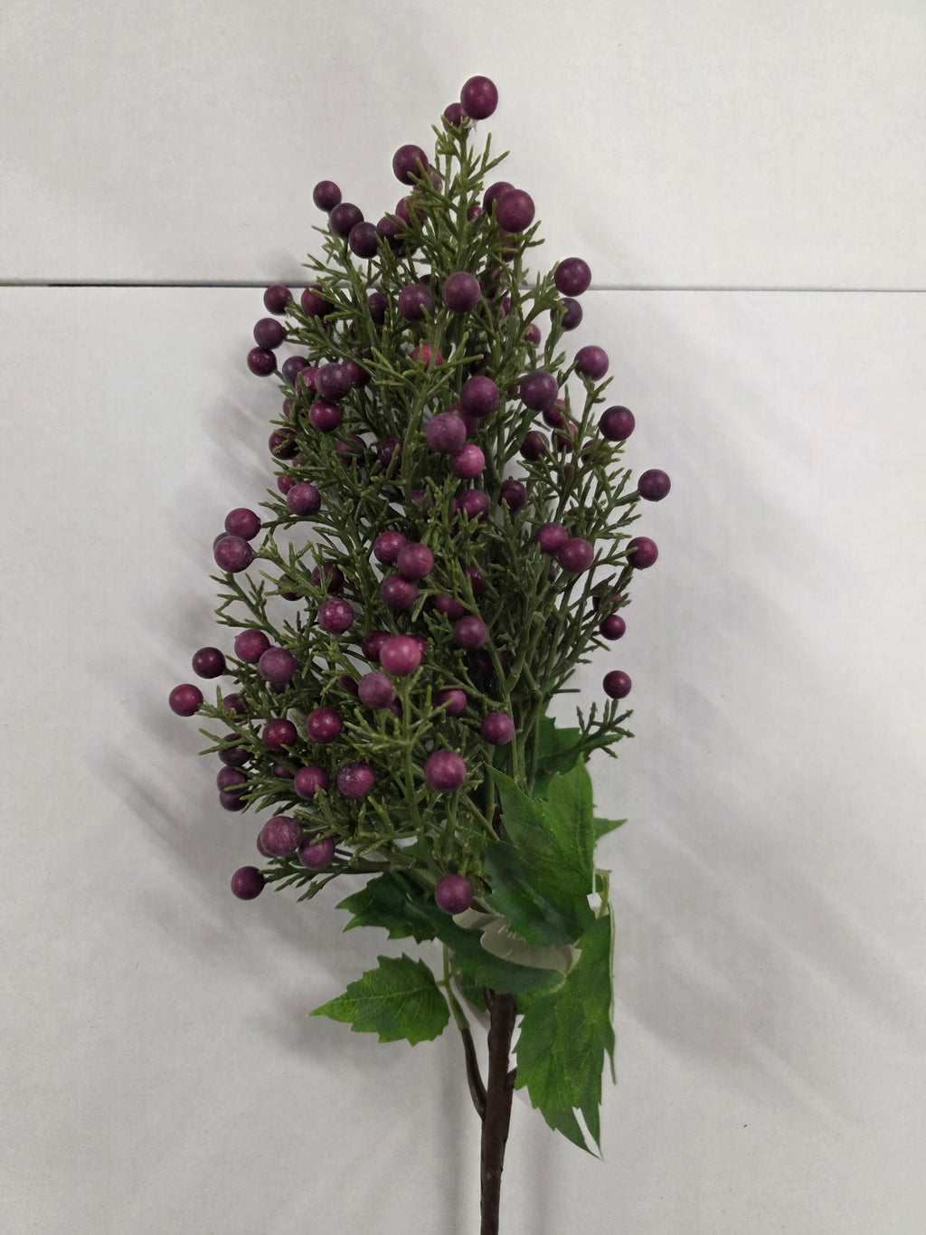 Artificial Berry Bush Stem 75cm Purple