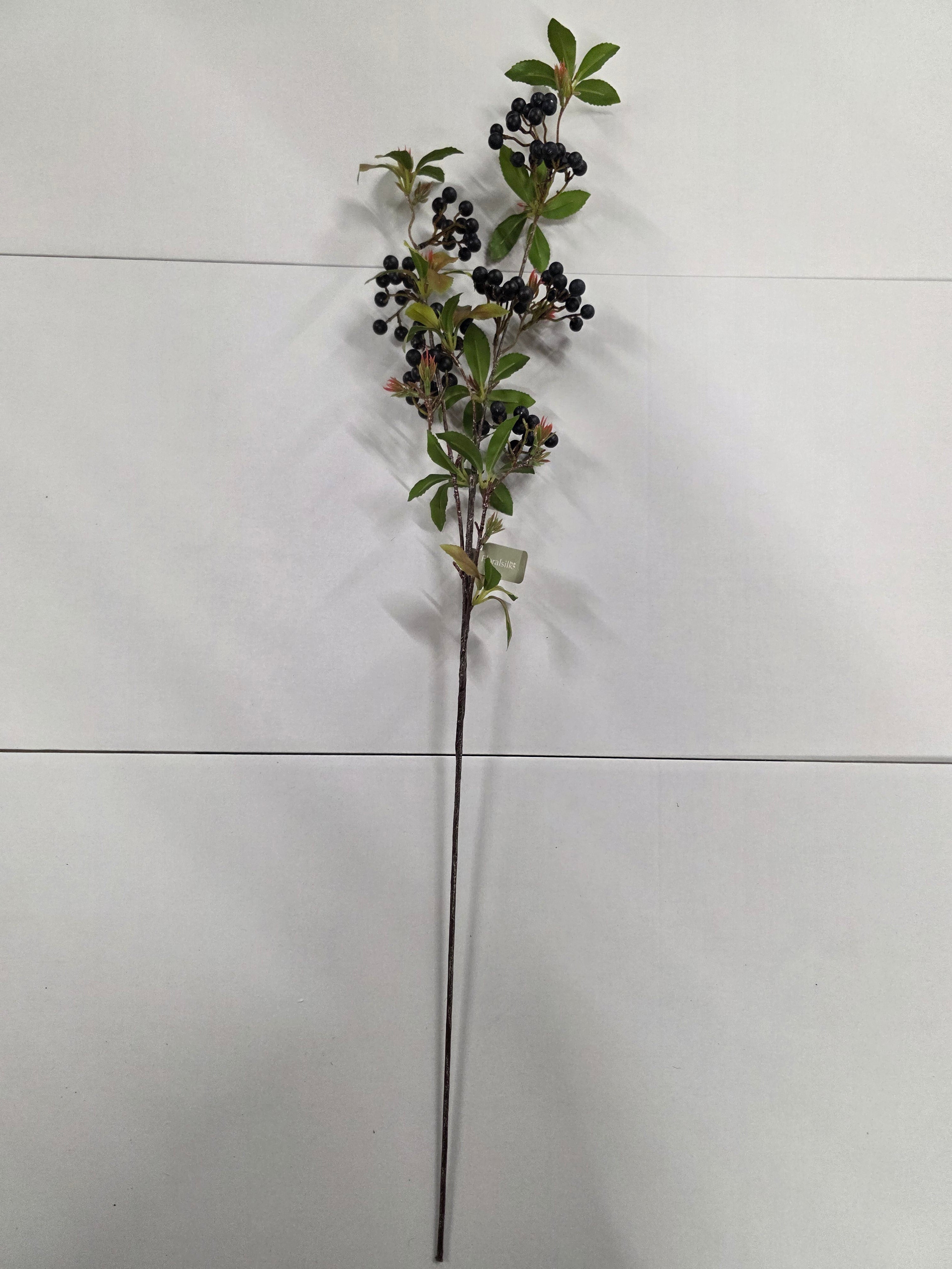 Artificial Berry Spray 89cm Dark Purple