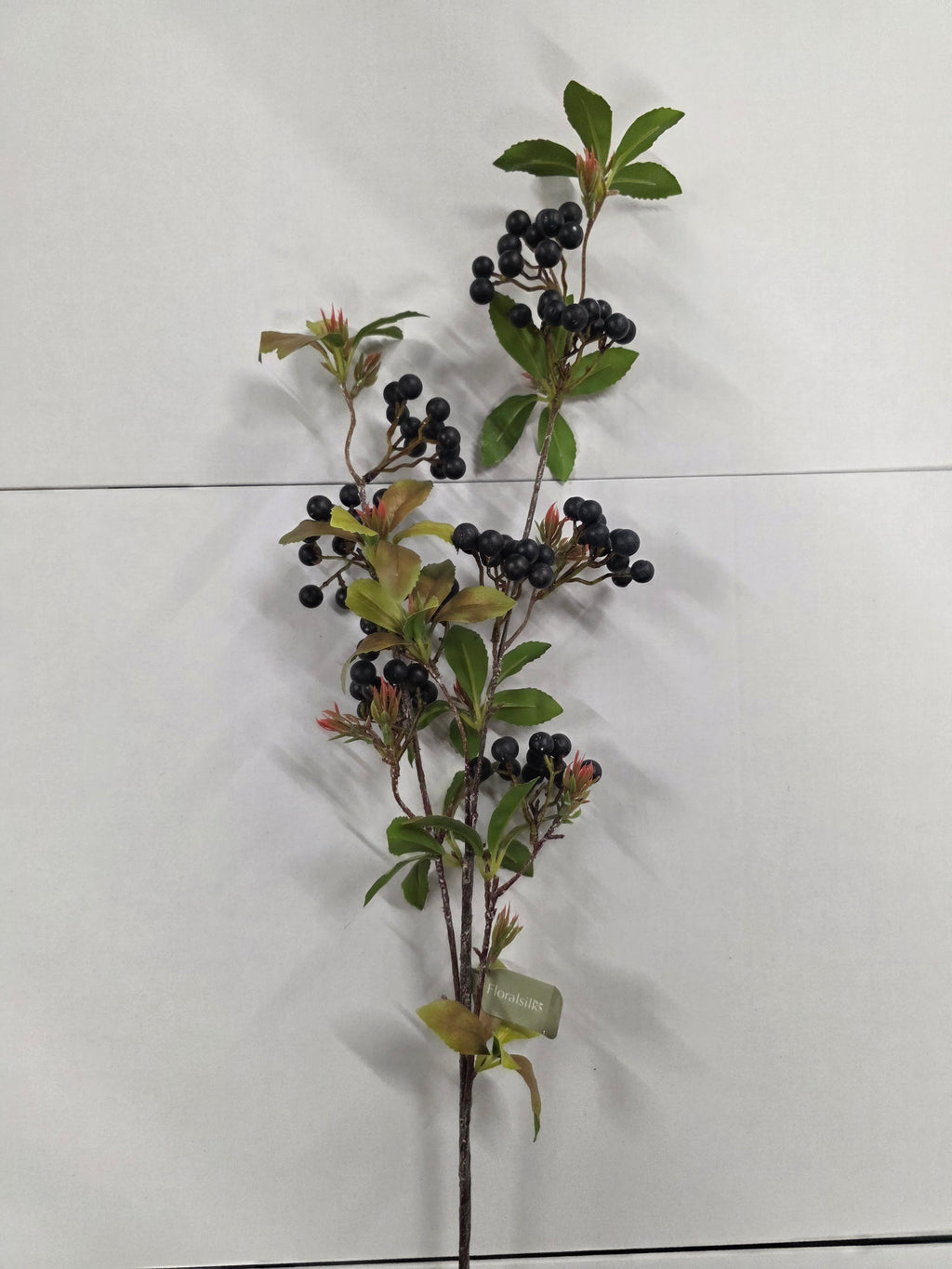 Artificial Berry Spray 89cm Dark Purple