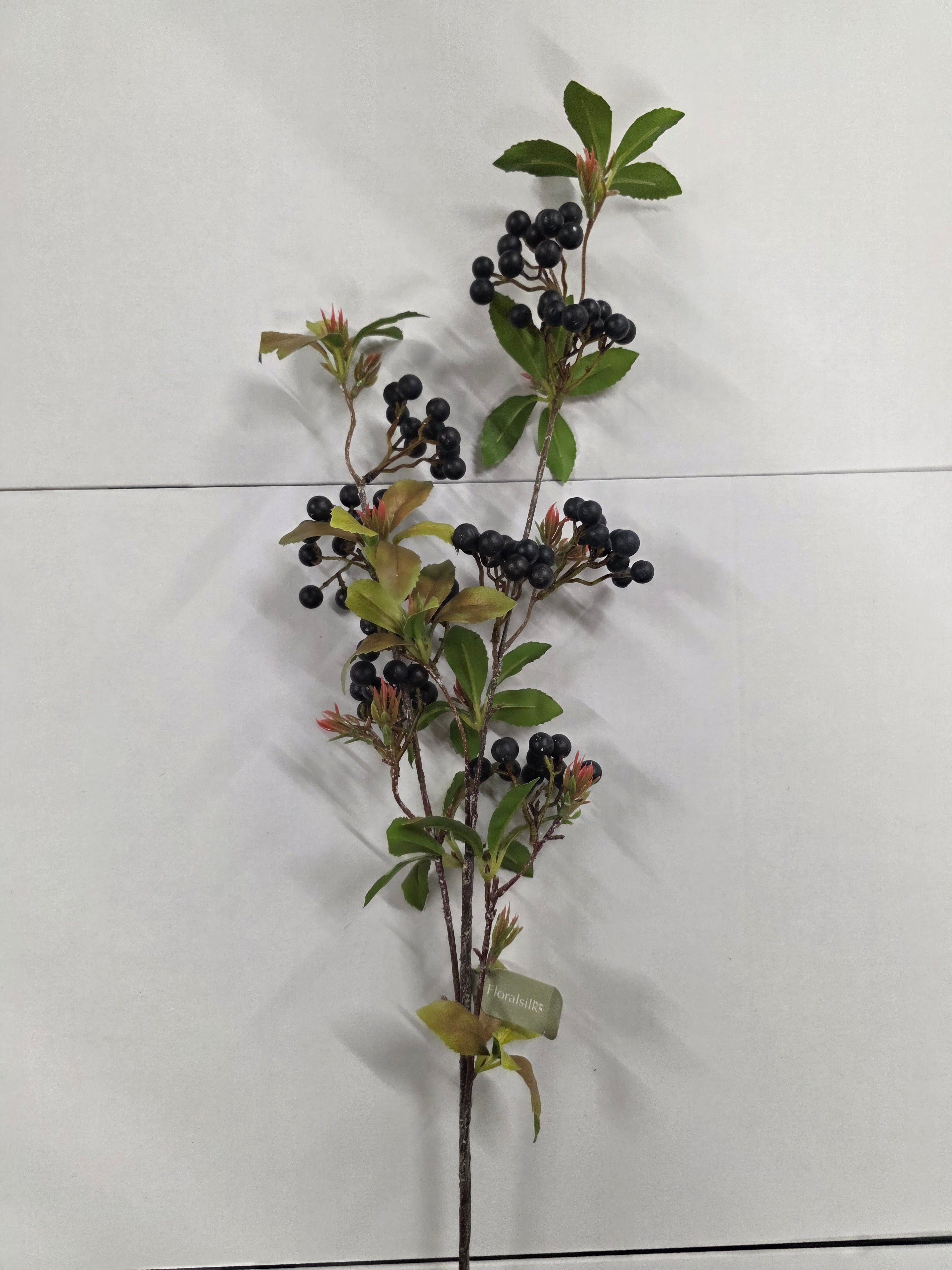 Artificial Berry Spray 89cm Dark Purple