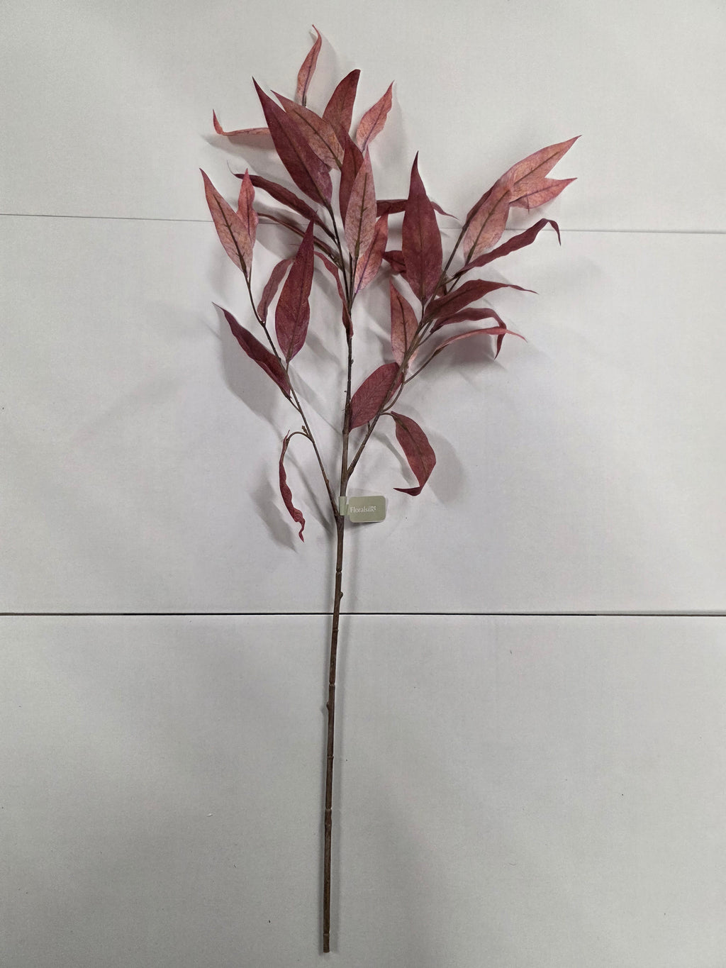 Artificial Blush Long Leaf Eucalyptus 90cm Burgundy