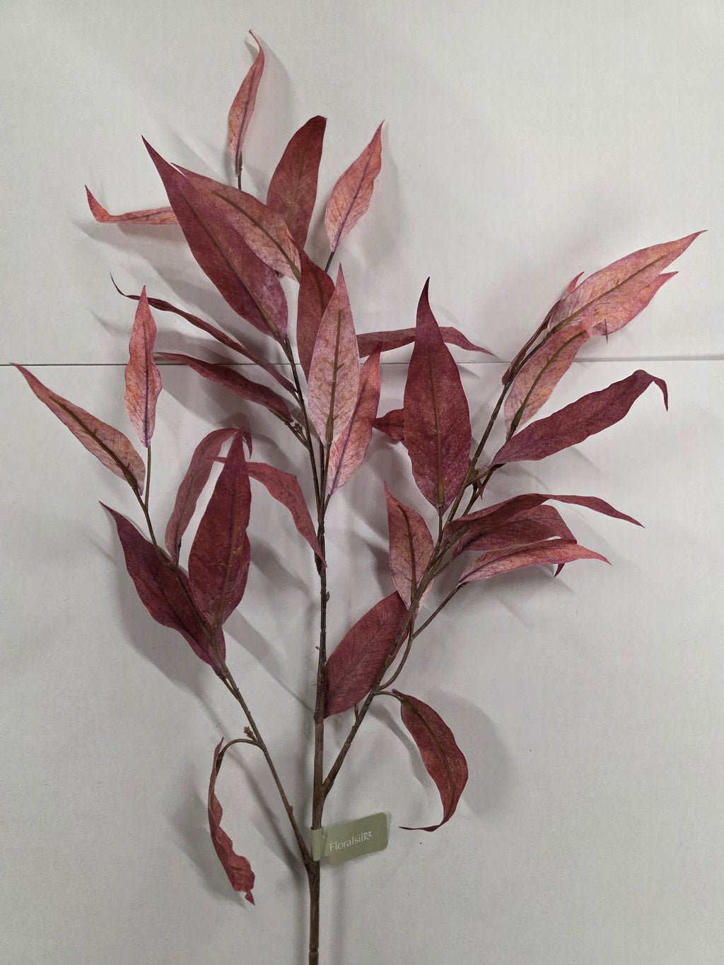 Artificial Blush Long Leaf Eucalyptus 90cm Burgundy