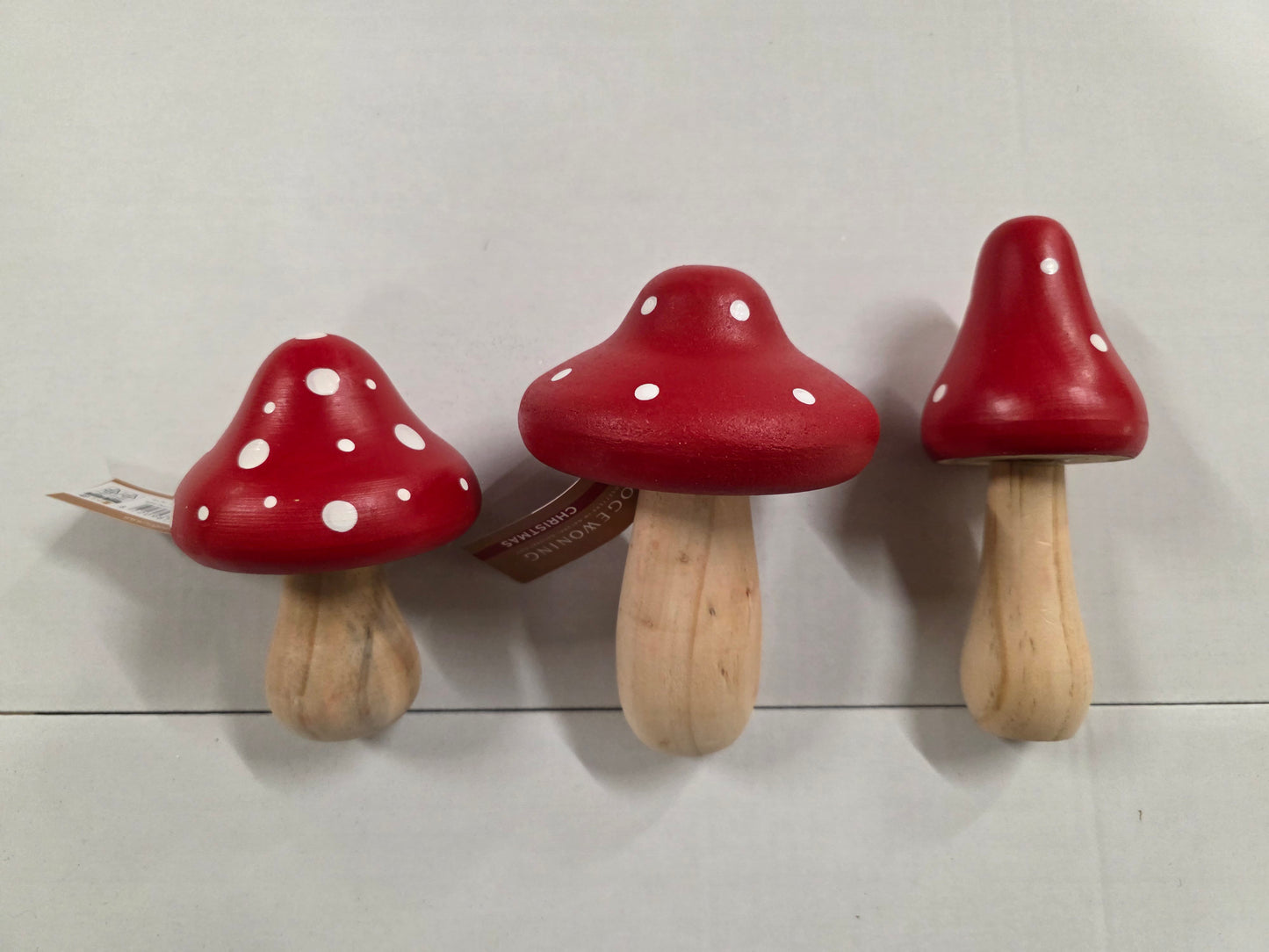 Deco Mushroom Red X3 Set