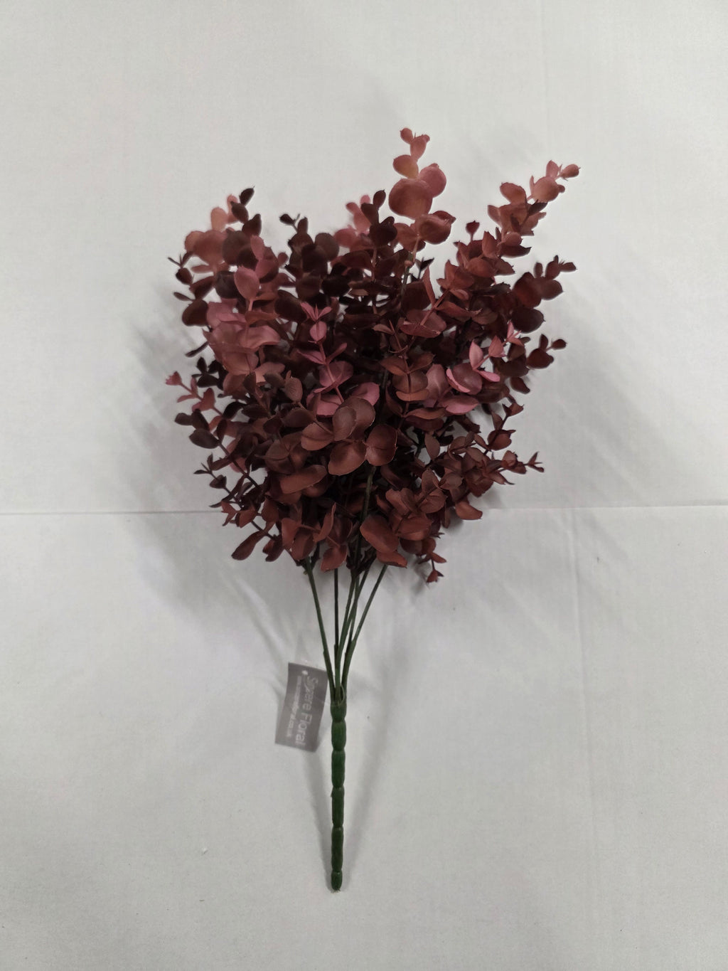 Artificial Eucalyptus Autumn Red Bush 46cm X 7