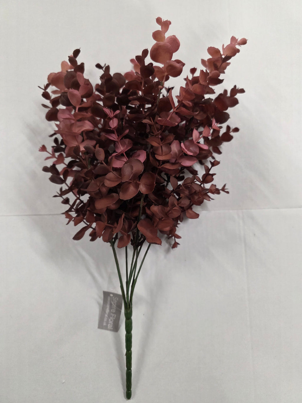 Artificial Eucalyptus Autumn Red Bush 46cm X 7
