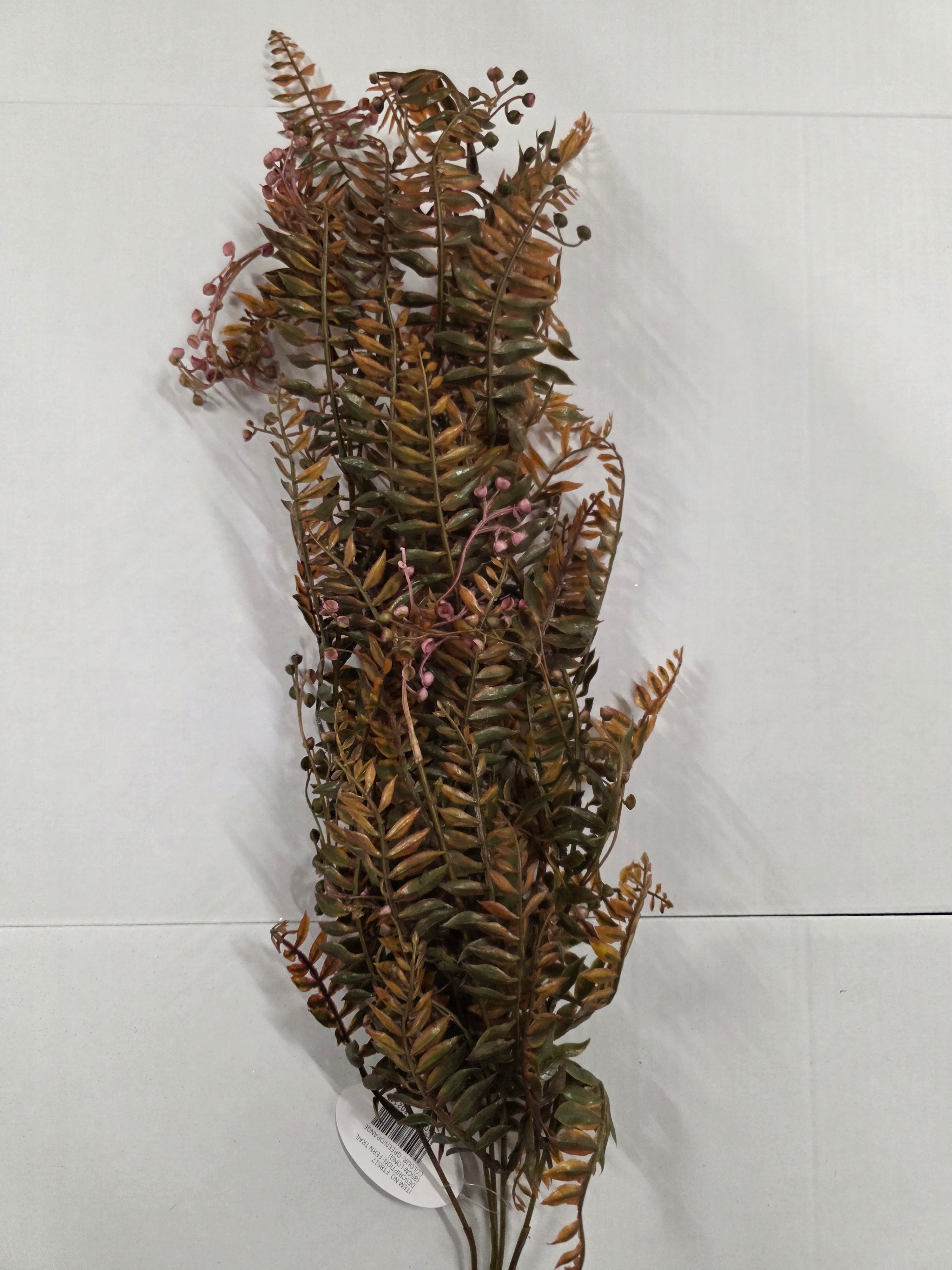 Artificial Fern Trail Green Orange