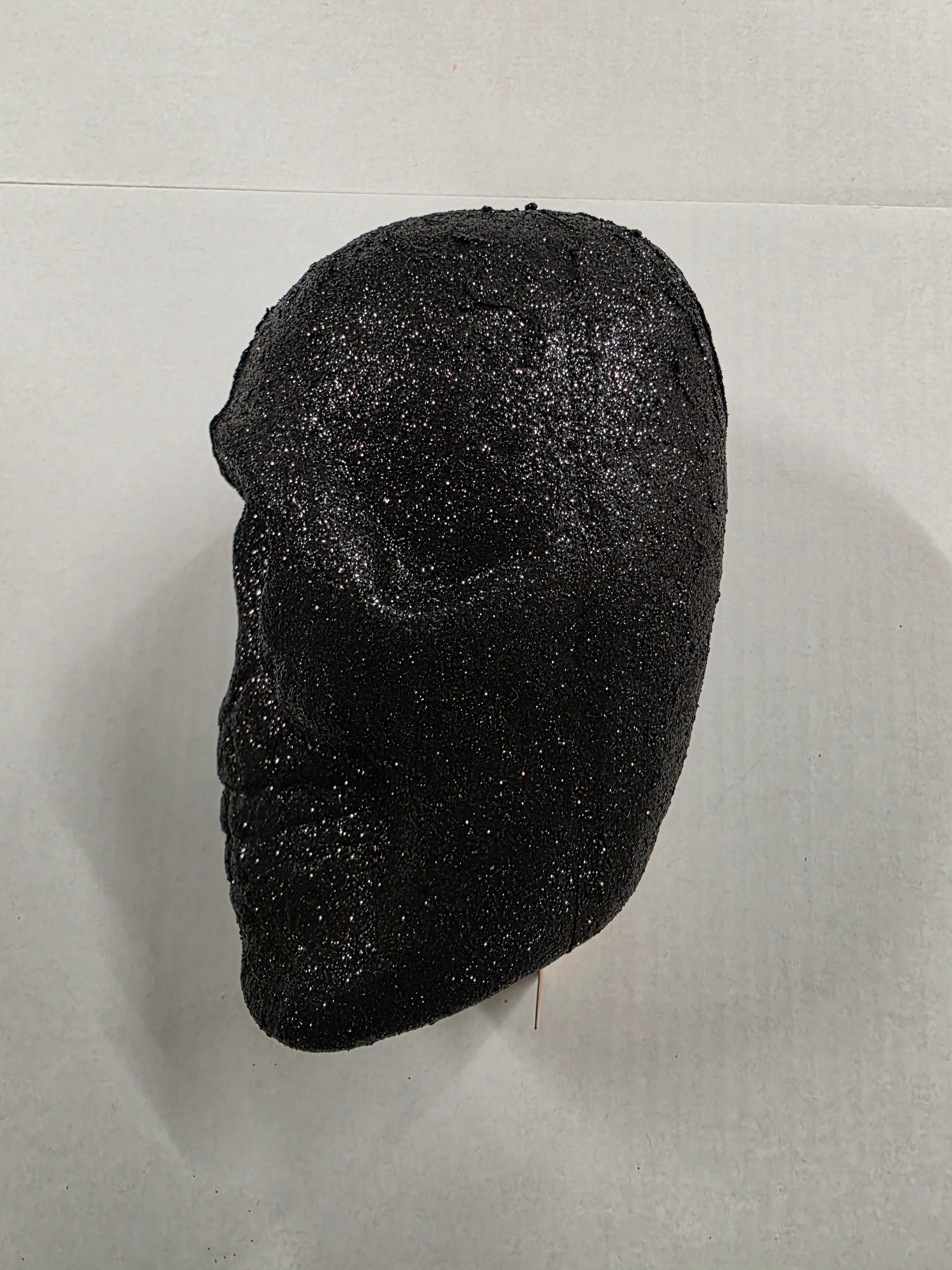 Glitter Skull Black 21cm