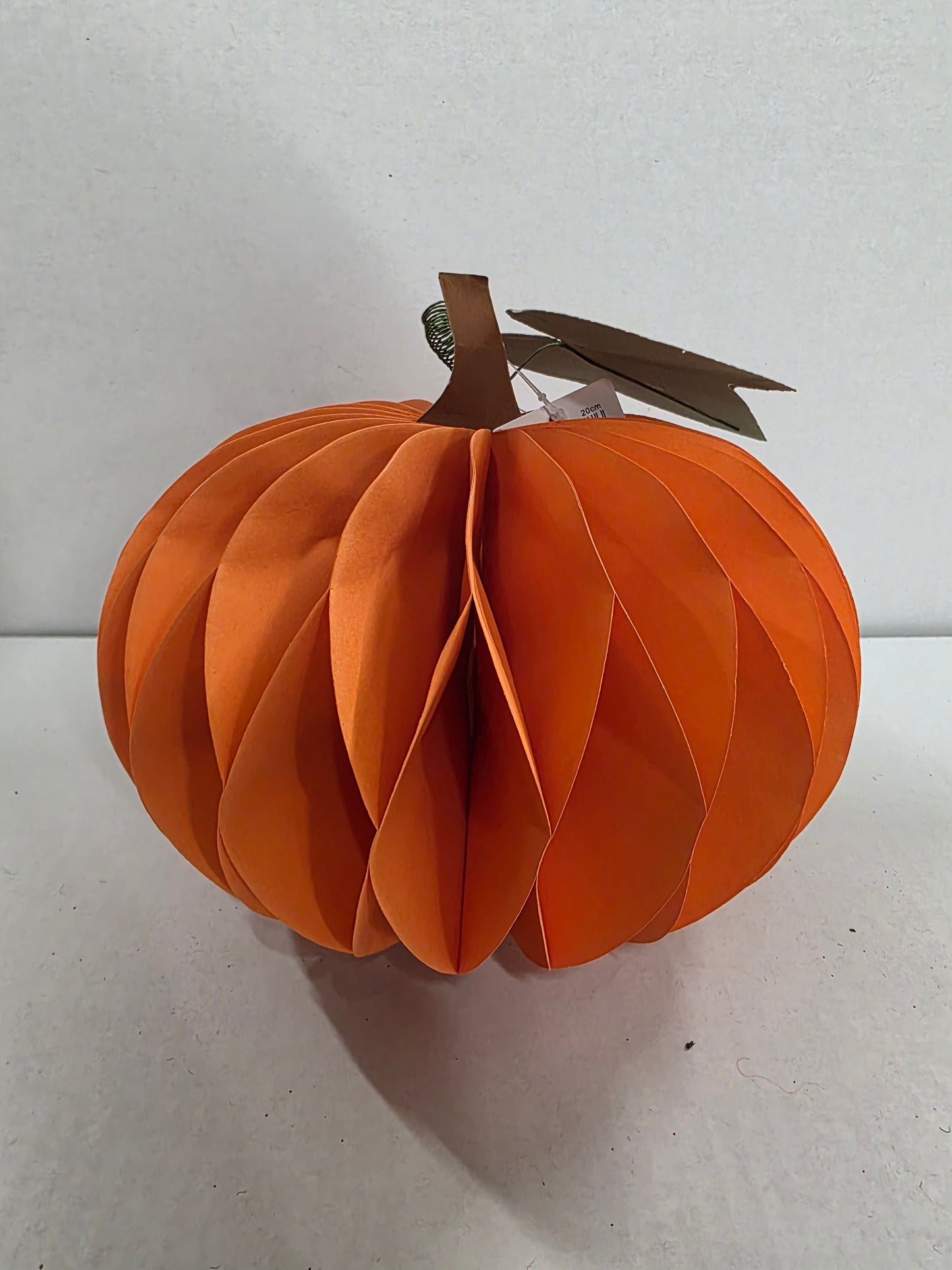 Paper Pumpkin Orange 20x16.5cm