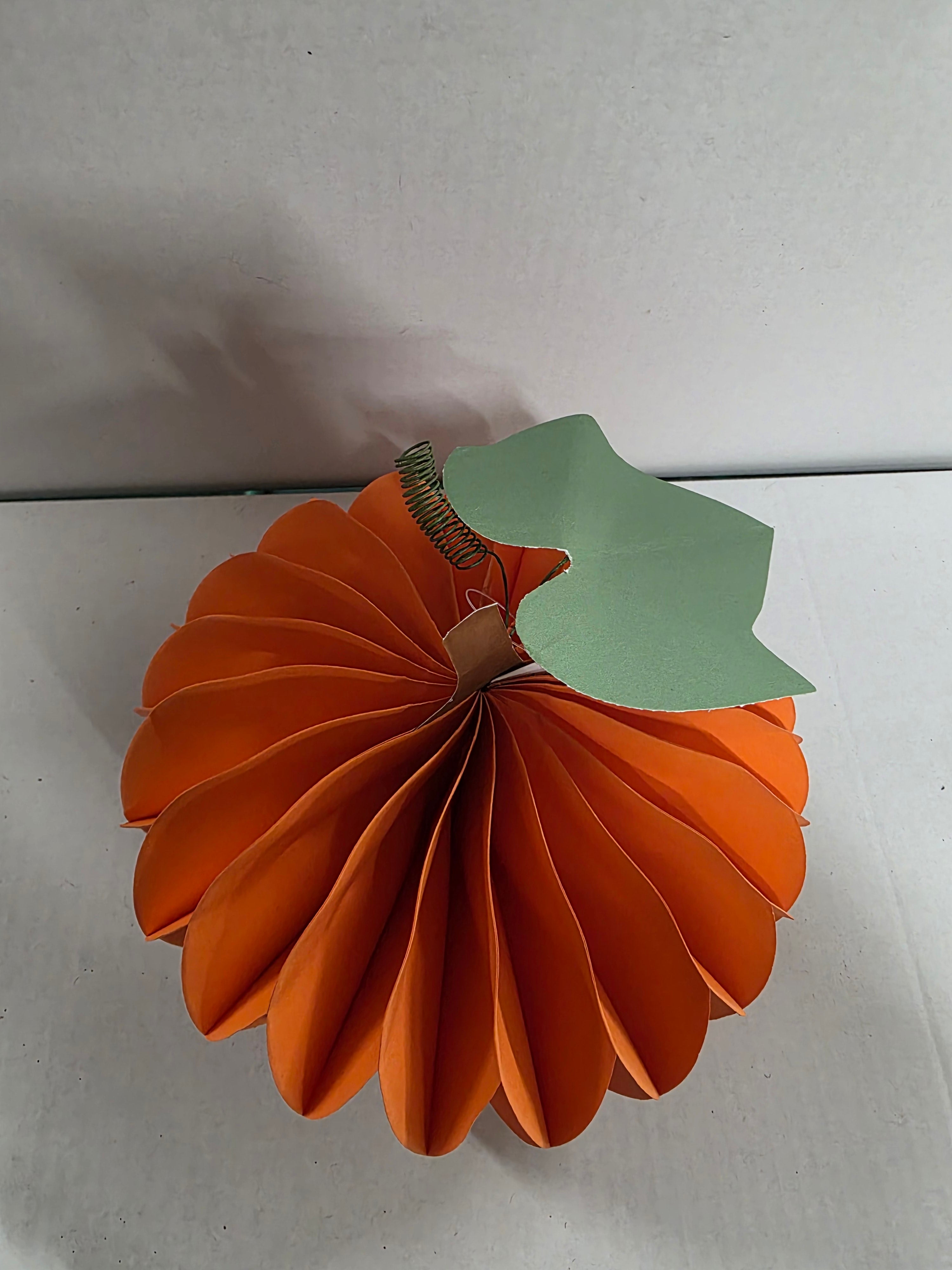 Paper Pumpkin Orange 20x16.5cm