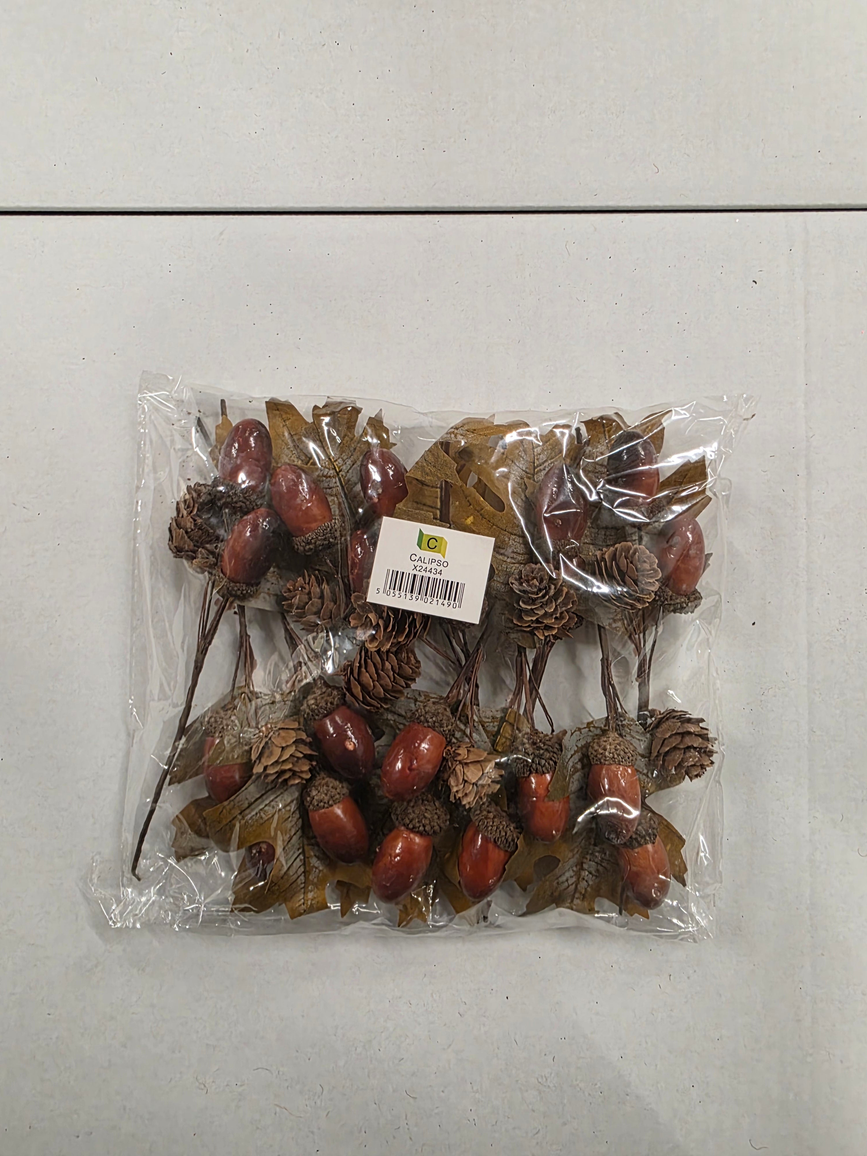Pick Acorn Cluster 23cm ( Pack of 10 pieces )