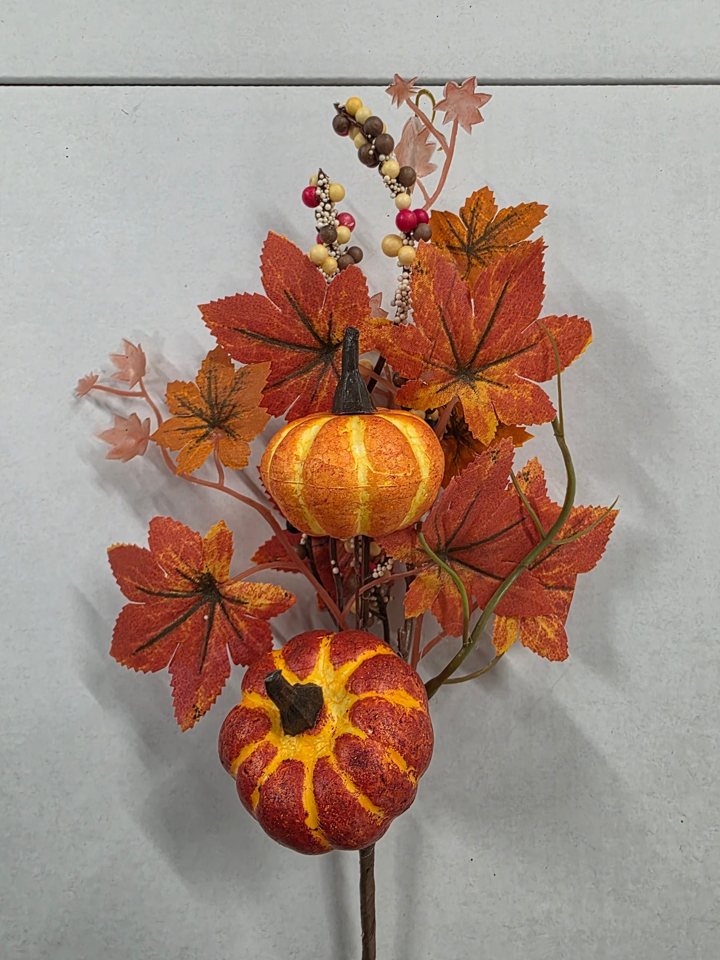 Pick Pumpkin Leaf Arrangement 30cm (Pack of 10 pieces)